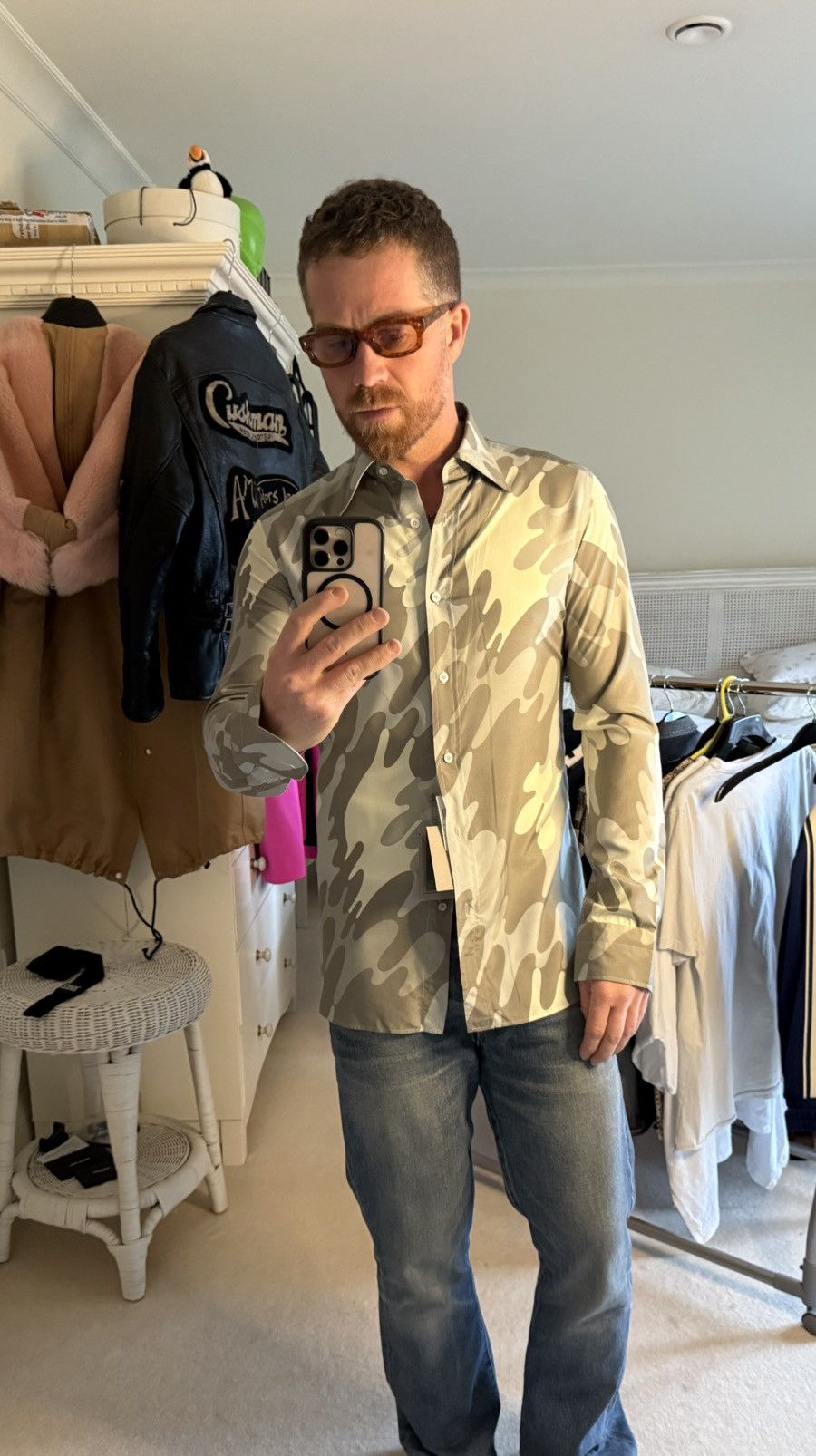 Tom Ford Tom Ford camo silk slim silk shirt camouflage 39 M Size US M / EU 48-50 / 2 - 3 Thumbnail