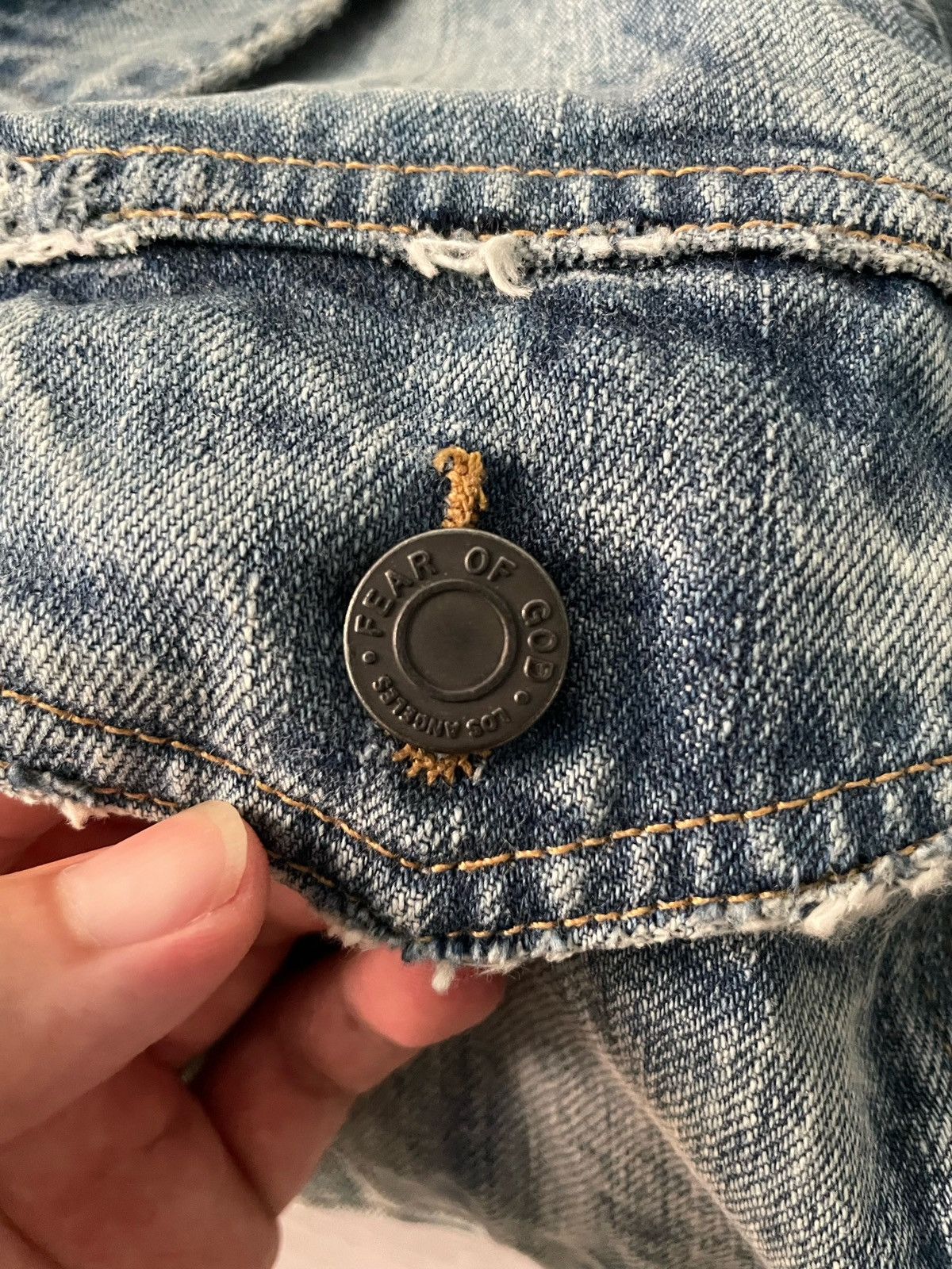 Fear of God Fear Of God 4th Collection OG Denim Jacket Size US XL / EU 56 / 4 - 12 Thumbnail