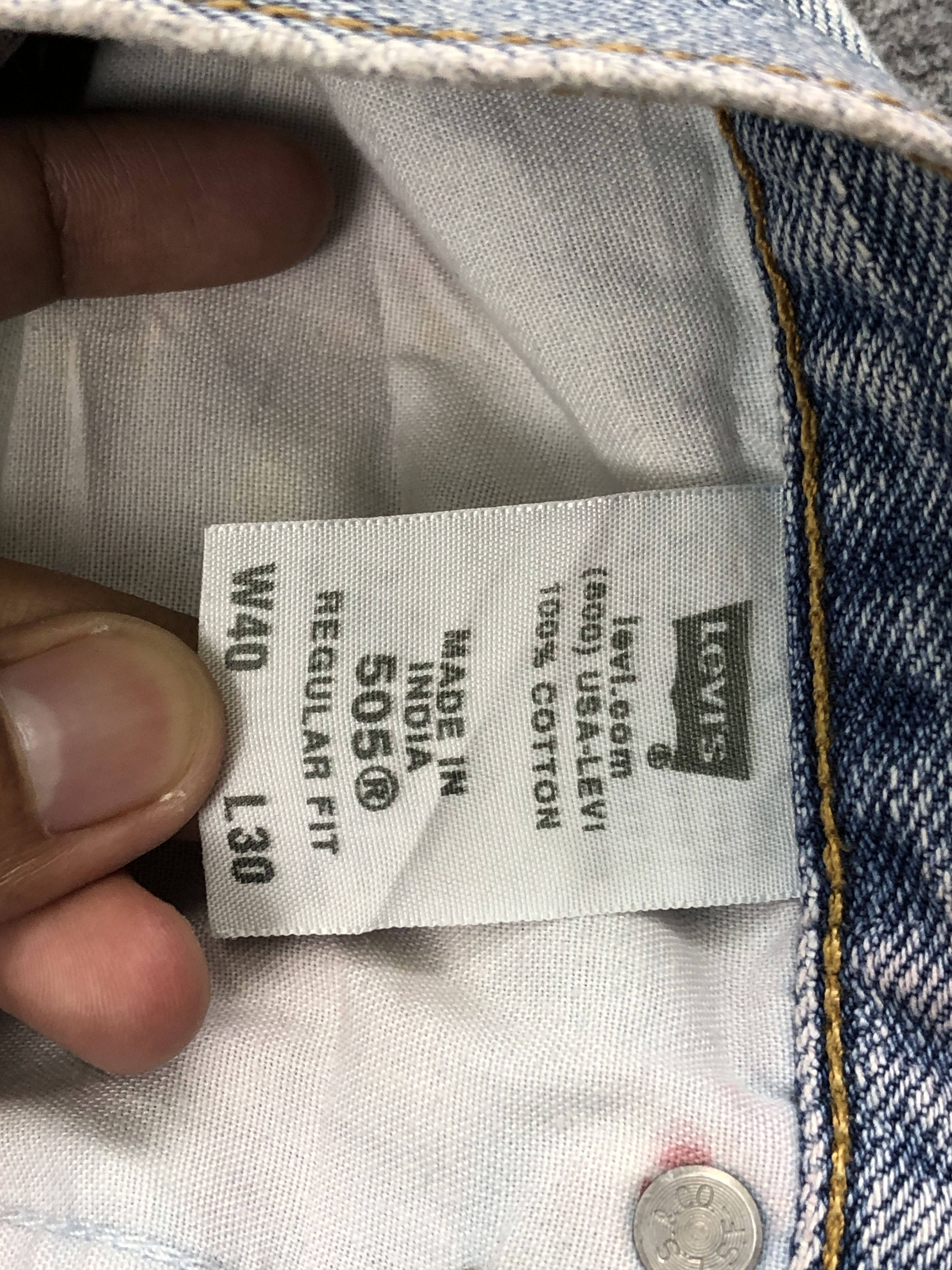 Levi's Vintage Levis 505 Regular Fit Light Wash Jeans DP2516 Size US 37 - 7 Thumbnail