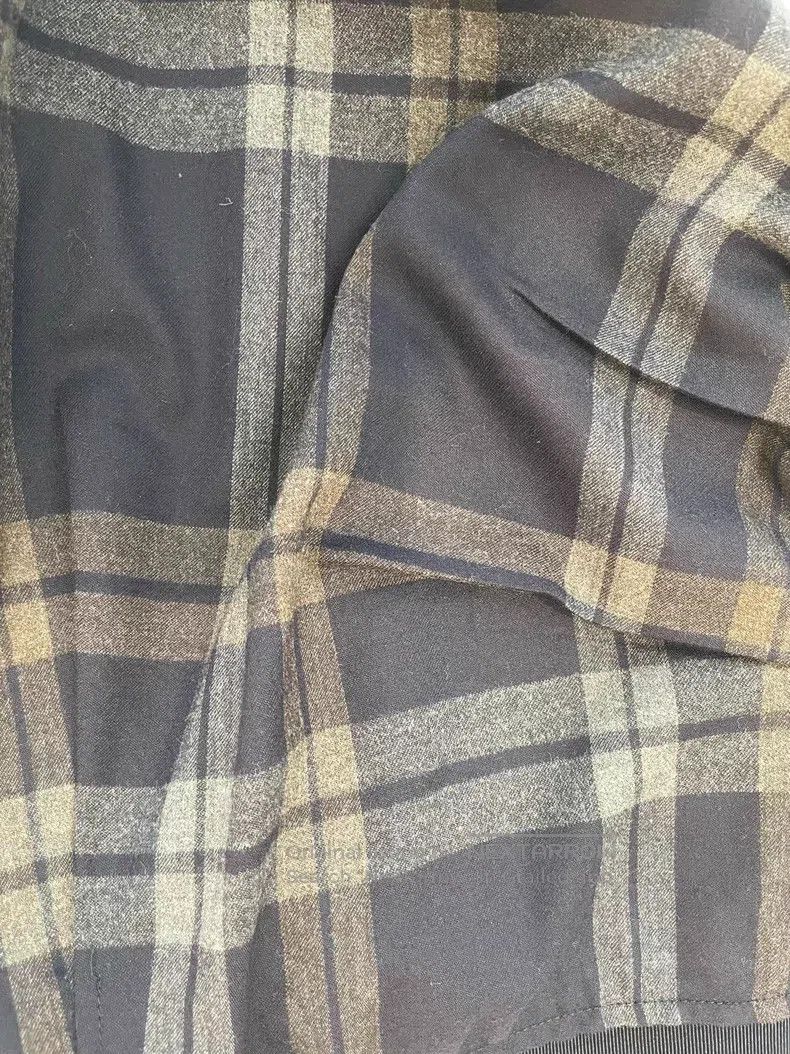 Brunello Cucinelli Brunello Cucinelli Navy Plaid Wool Skirt Size 26" / US 2 / IT 38 - 4 Thumbnail