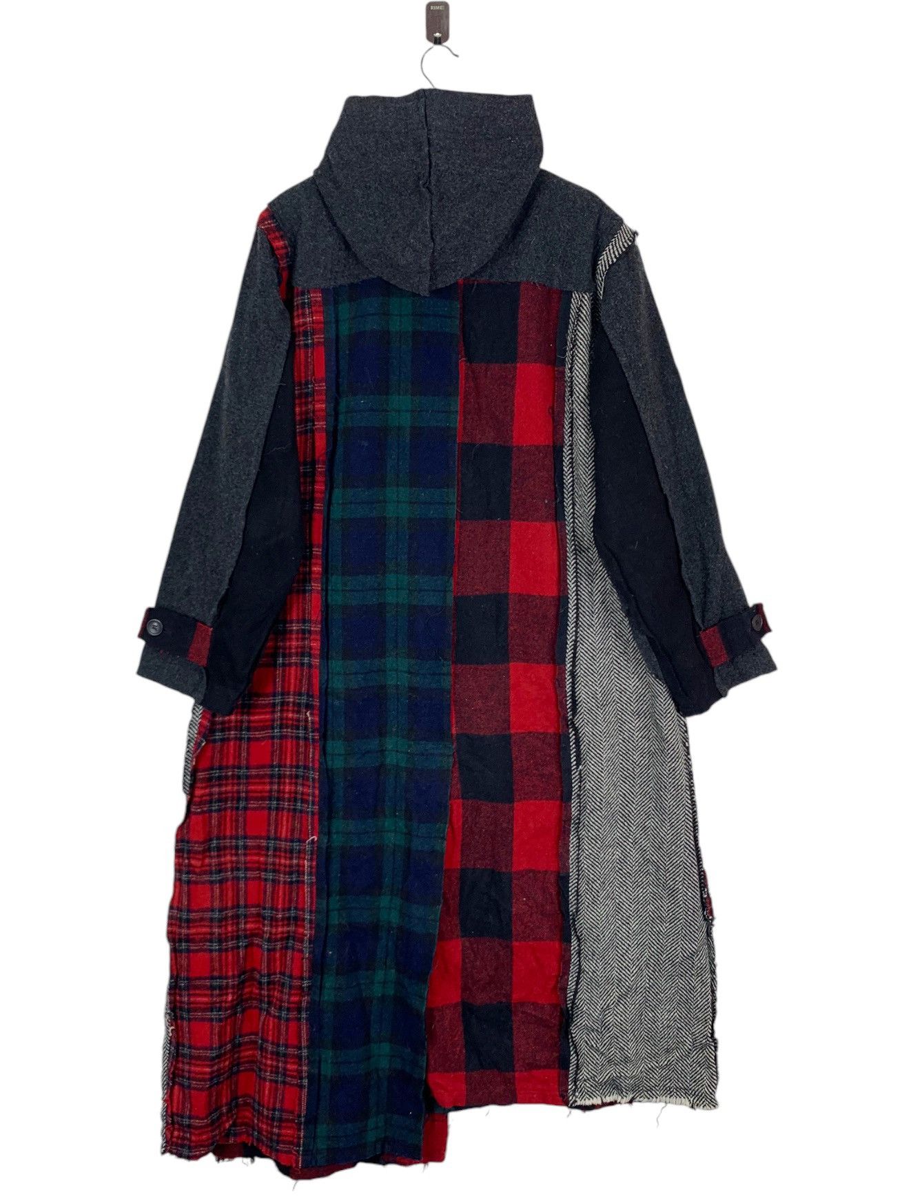 Designer × Issey Miyake × Vintage Vintage Patchwork Rebuild Duffle Overcoat Size US L / EU 52-54 / 3 - 5 Thumbnail
