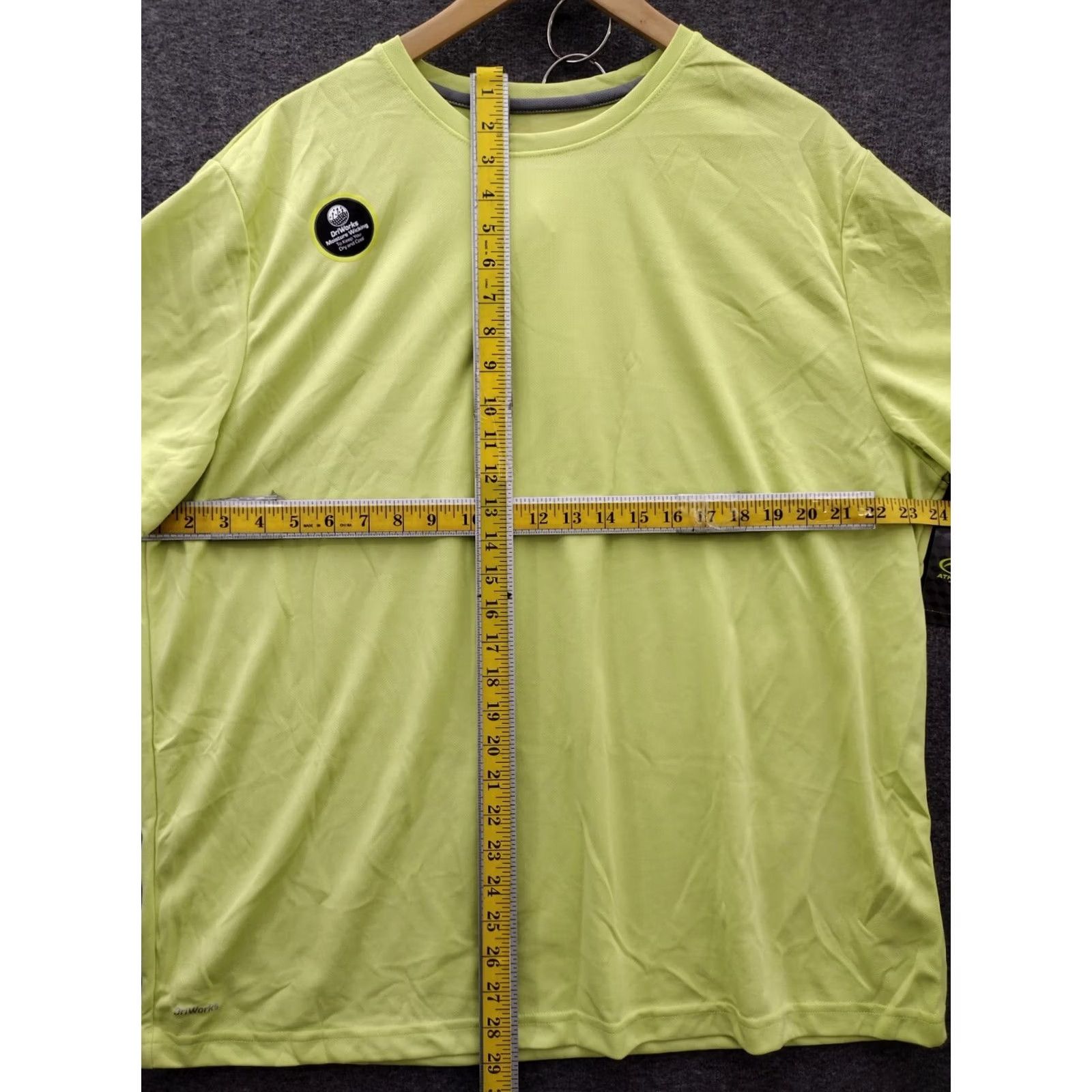 Athletic Works Athletic Works Dri Works Acid Yellow Quick Moisture Wicking T-Shirt & Shorts 2XL Set Men Yellow 2XL Outfit/Set Mens Size US XXL / EU 58 / 5 - 7 Thumbnail