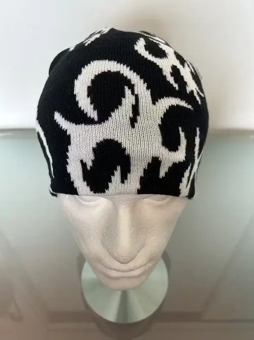AC/DC Y2K Fire Beanie (black + white) Size ONE SIZE - 2 Thumbnail