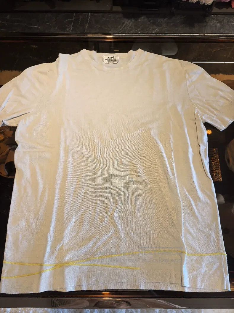 Hermes Hermes Knit Sweater, Beige Size L / US 10 / IT 46 - 1 Thumbnail