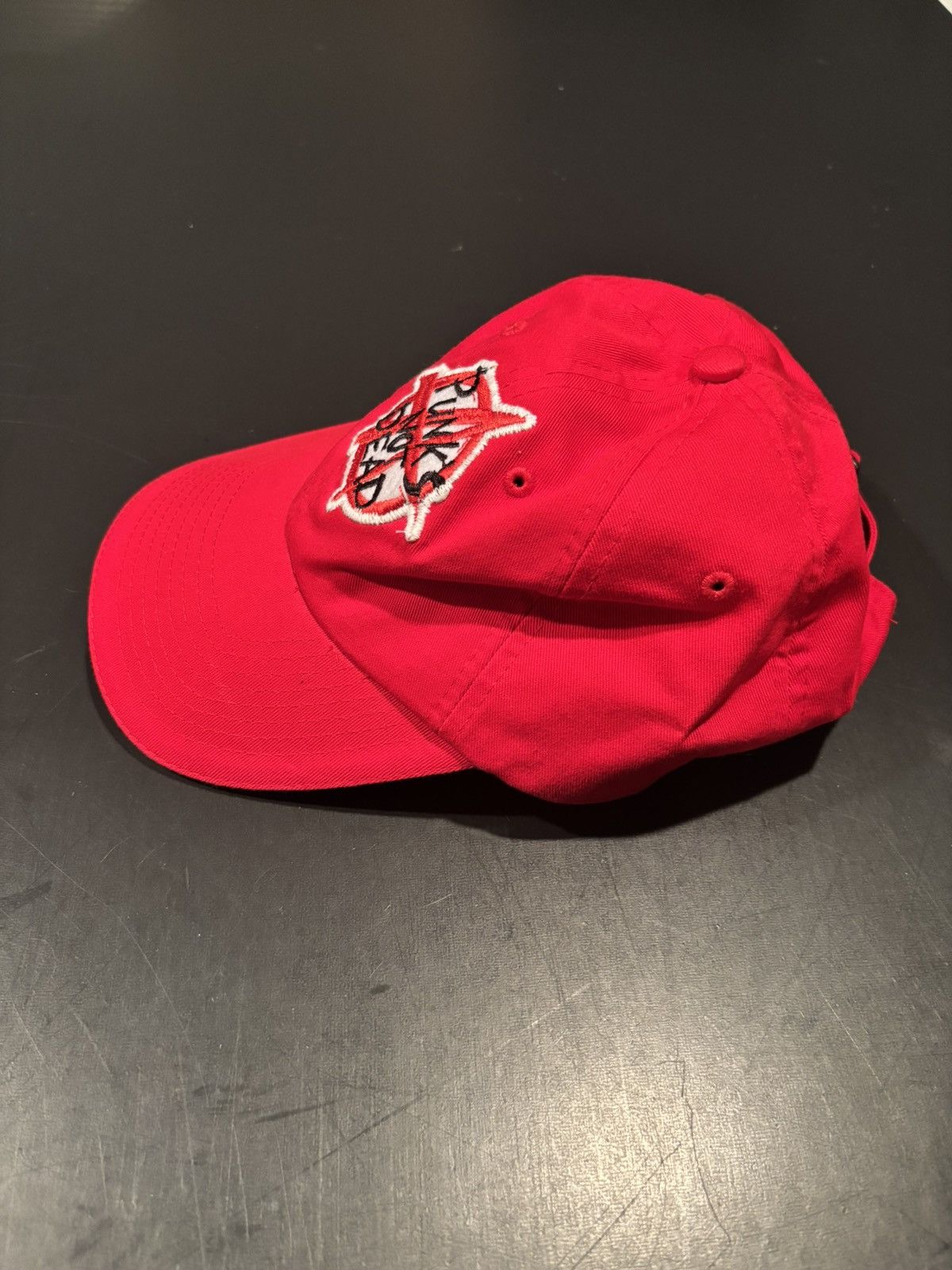 Other Red Custom Embroidered Patch Punk Style Baseball Hat Size ONE SIZE - 2 Thumbnail