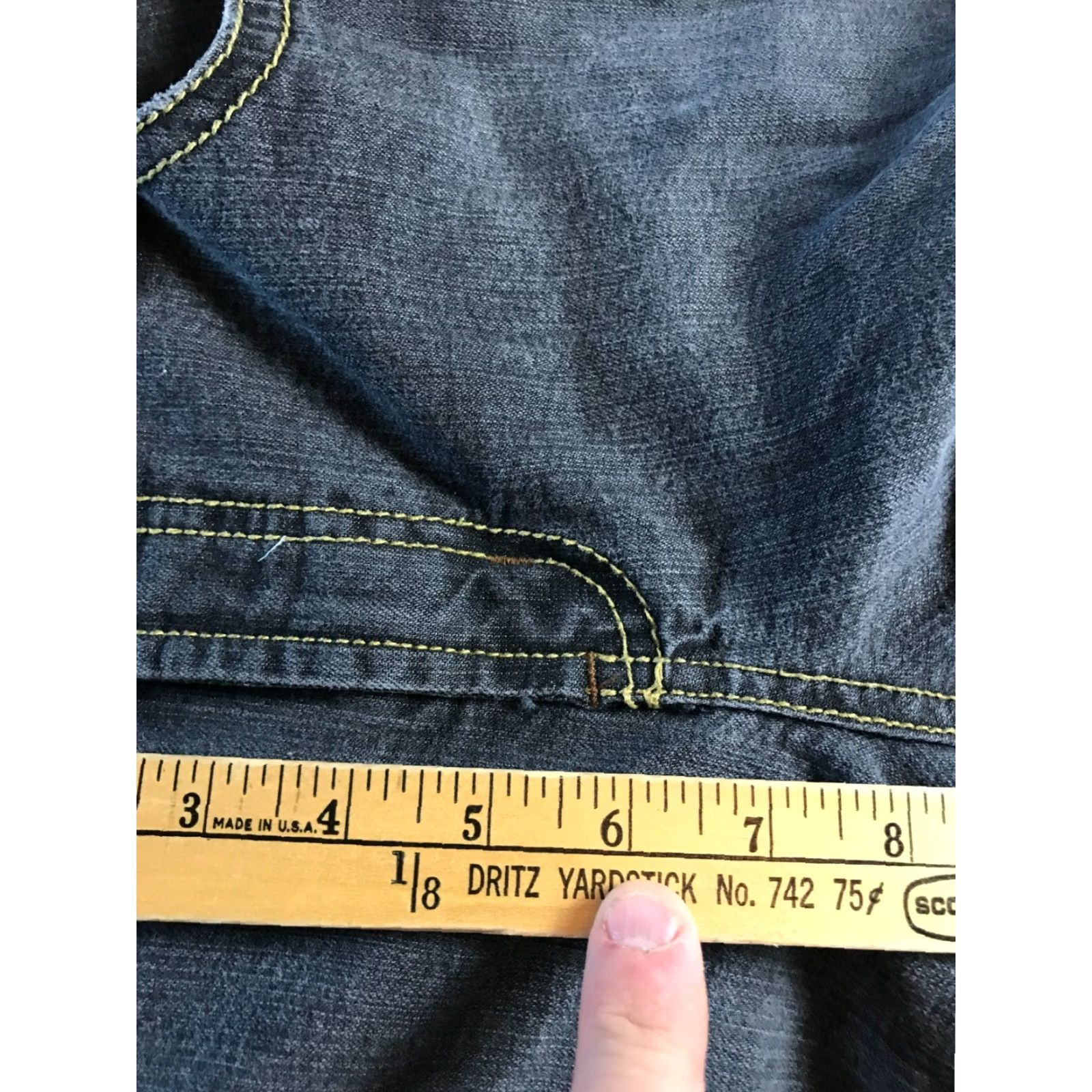 Faded Glory Faded Glory Jeans Women’s 8 Blue Denim Stretch Capri Straight Leg, Regular, Low Rise, Inseam 21 in, Jeans, Women, Capris, Straight, Blue, Vintage: No Size 30" / US 8 / IT 44 - 4 Thumbnail