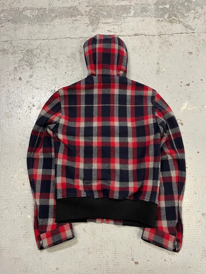 Dolce & Gabbana 2000s Dolce & Gabbana Red & Blue Tartan Hooded Jacket Size US S / EU 44-46 / 1 - 6 Thumbnail
