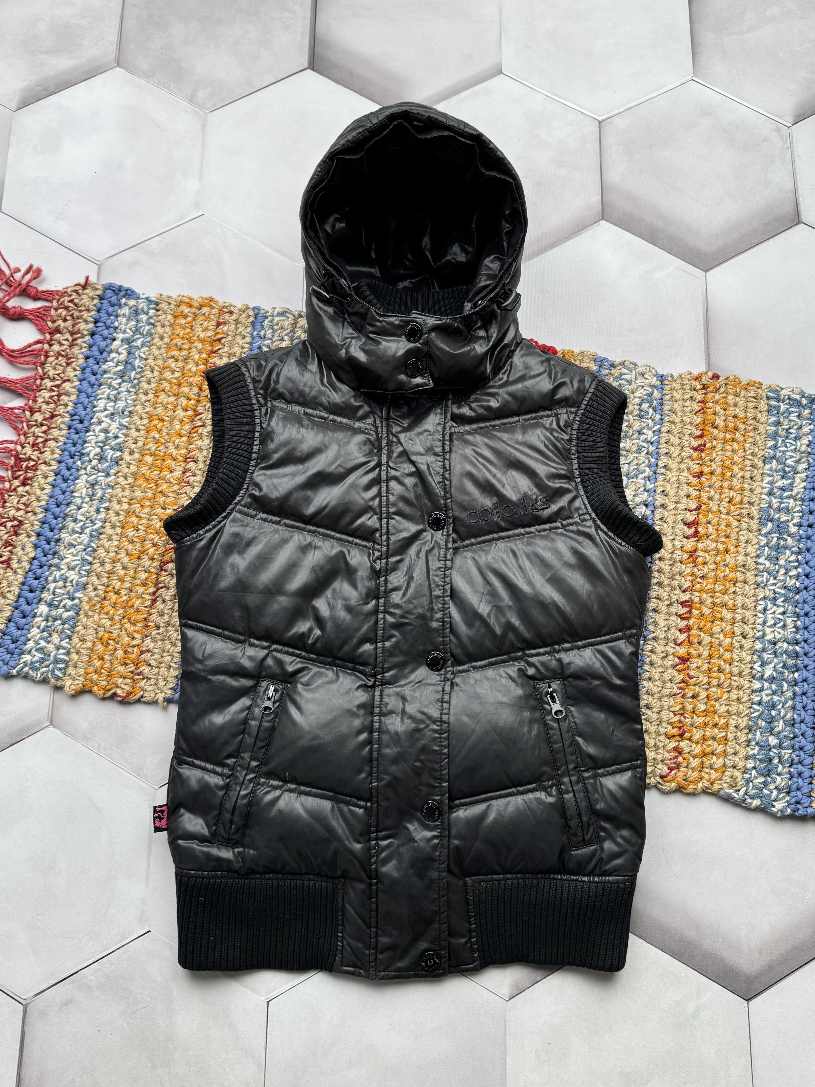 leopard fur down vest archive Y2K うとき 00s