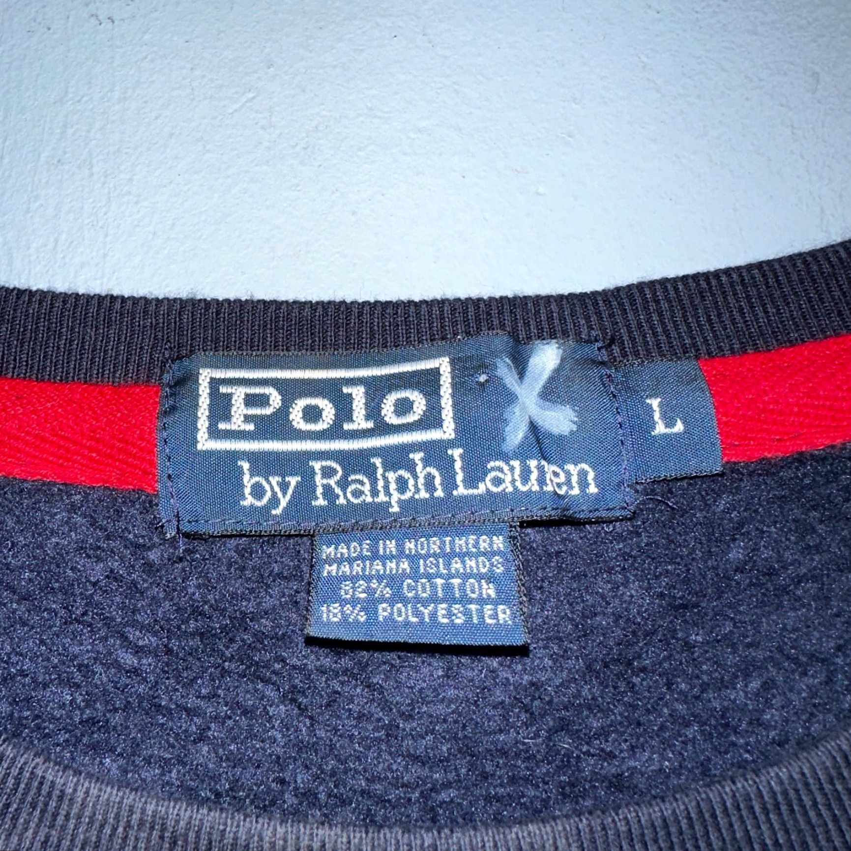 Polo Ralph Lauren VINTAGE Polo Ralph Lauren Sweatshirt Men L Blue Crewneck 90s Pony Embroidered Pullover Shirt Size US L / EU 52-54 / 3 - 4 Thumbnail