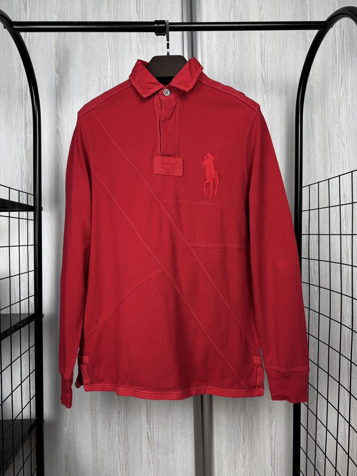 Polo Ralph Lauren Polo Ralph Lauren vintage red heavy rugby polo shirt size M Size US M / EU 48-50 / 2 - 1 Thumbnail