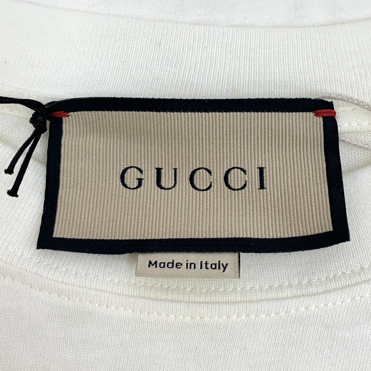 Gucci Gucci Off-White Letter Print Short Sleeve T-shirt K26WX Size XS / US 0-2 / IT 36-38 - 6 Thumbnail
