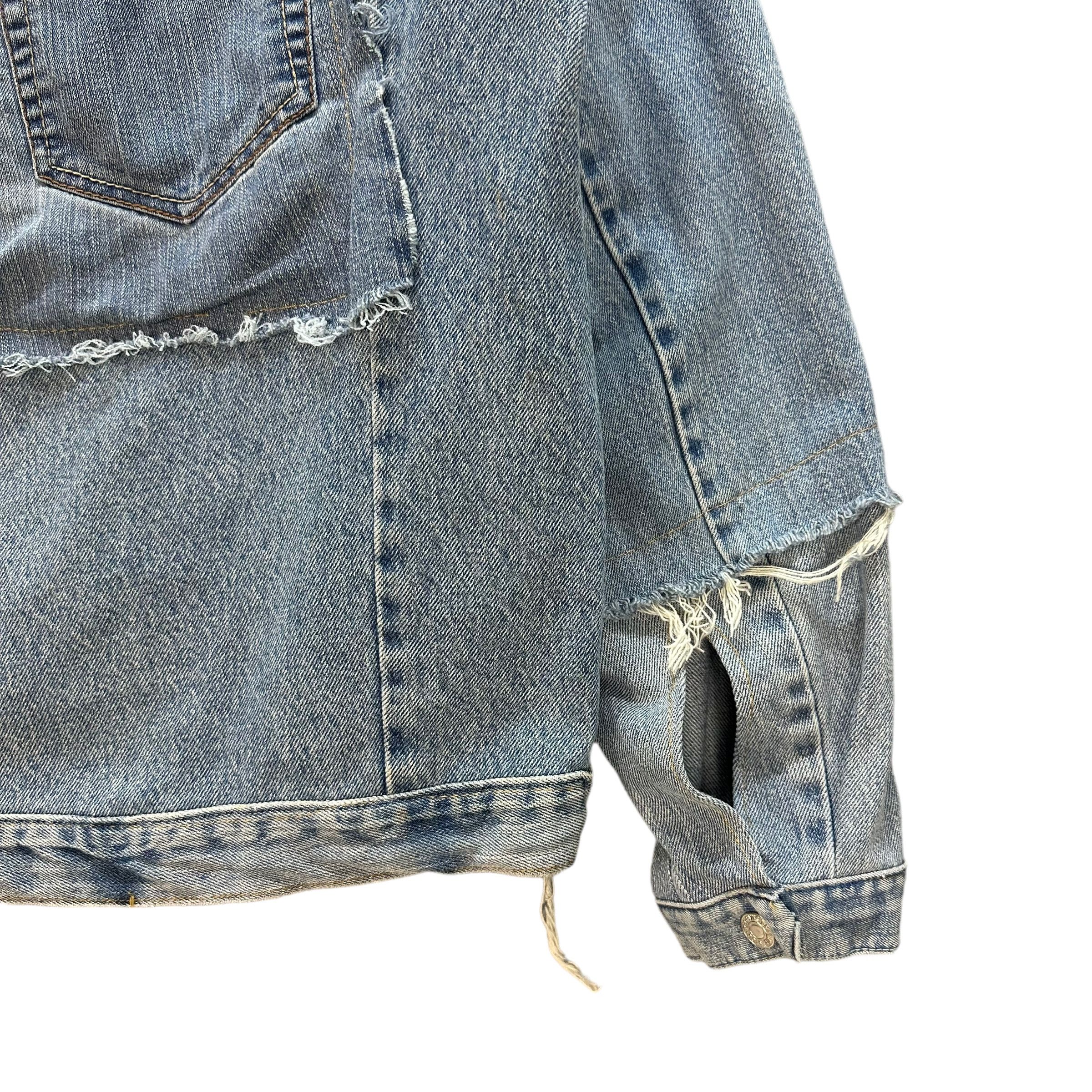 Other CUSTOM PATCH WORK ALL LEVIS DENIM JACKET #8670-019 Size US L / EU 52-54 / 3 - 16 Thumbnail