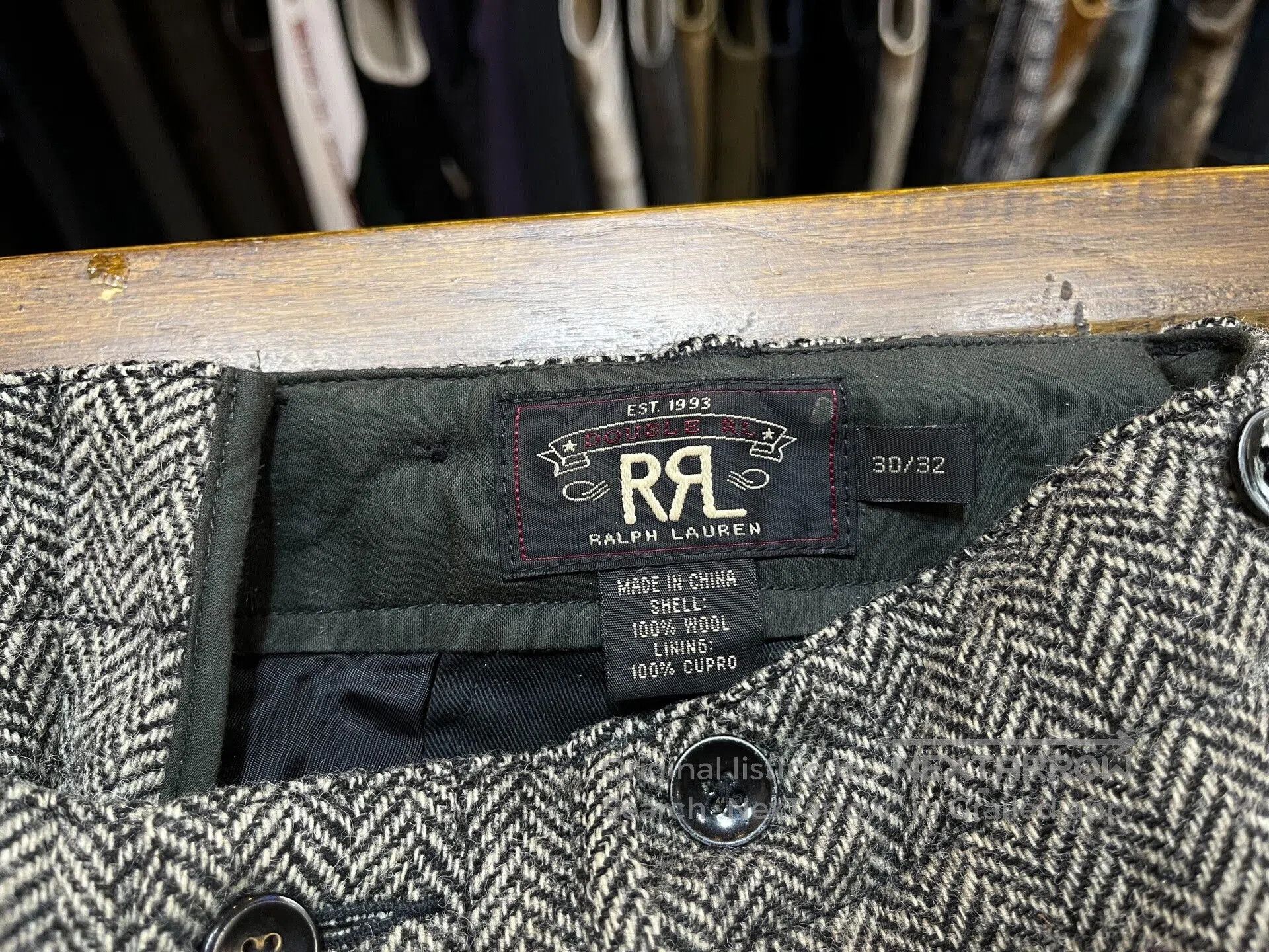 RRL Ralph Lauren herringbone pattern casual trousers by RRL. Size US 30 / EU 46 - 3 Thumbnail
