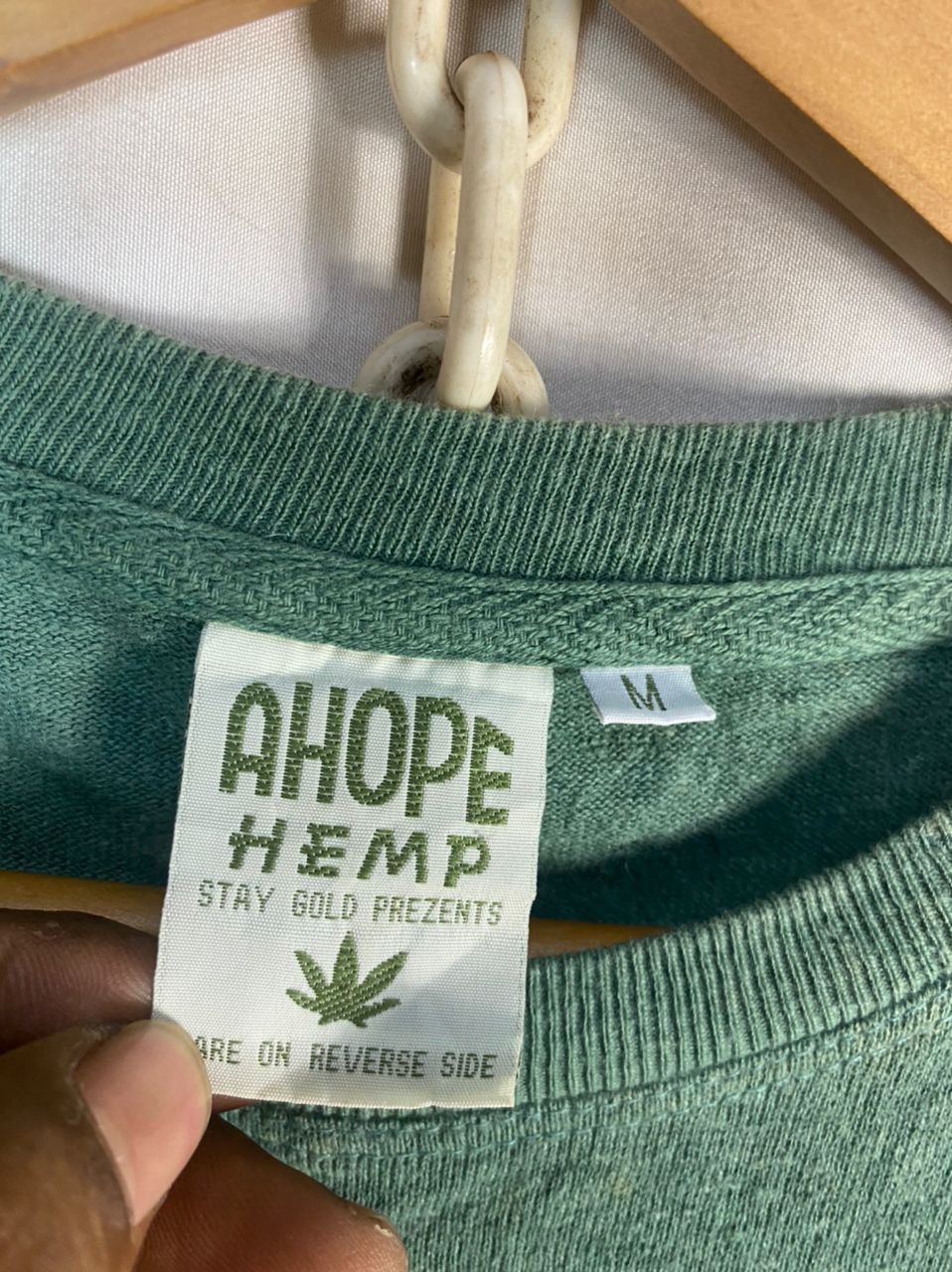 Japanese Brand Cannabis hemp plain tshirt by ahope hemp Size US M / EU 48-50 / 2 - 5 Thumbnail
