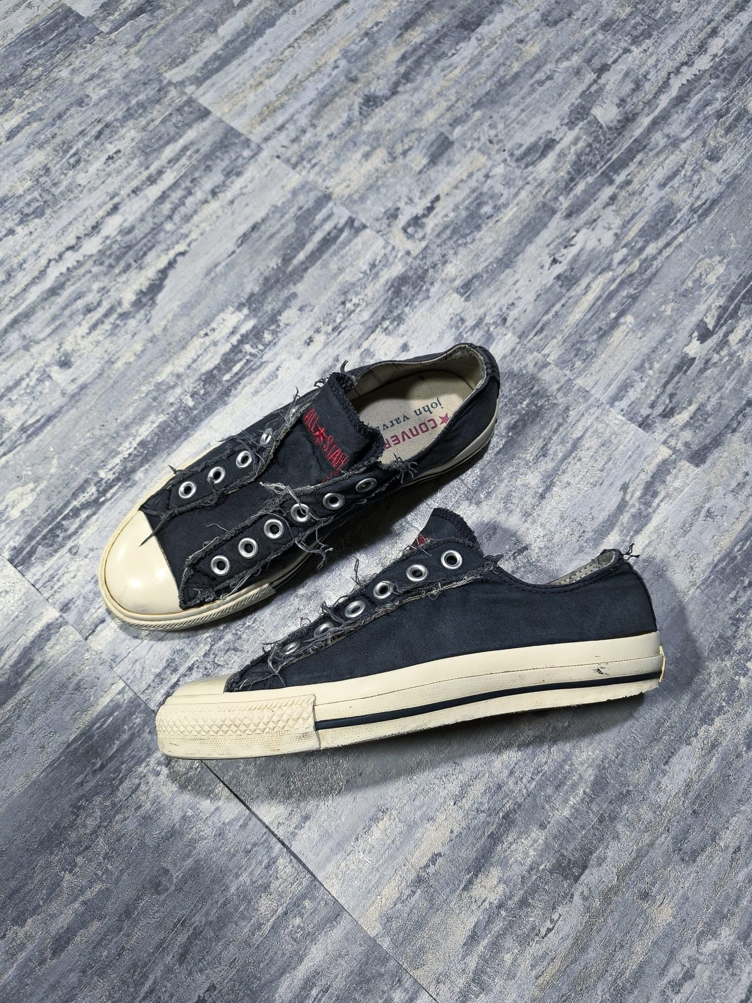 Converse × John Varvatos converse x john varvatos low top distressed sneakers Size US 7 / IT 37 - 1 Thumbnail