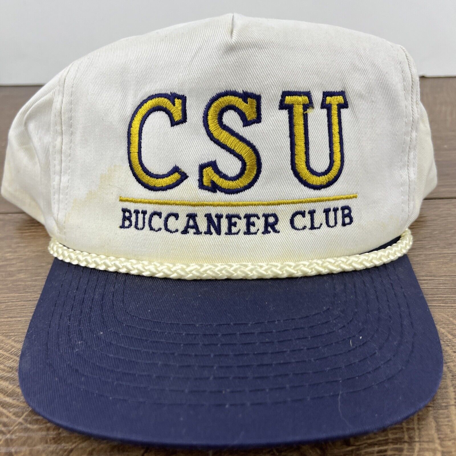 Other CSU Buccaneer Club Hat CSU White Hat Adjustable Snapback Adu Size ONE SIZE - 6 Thumbnail