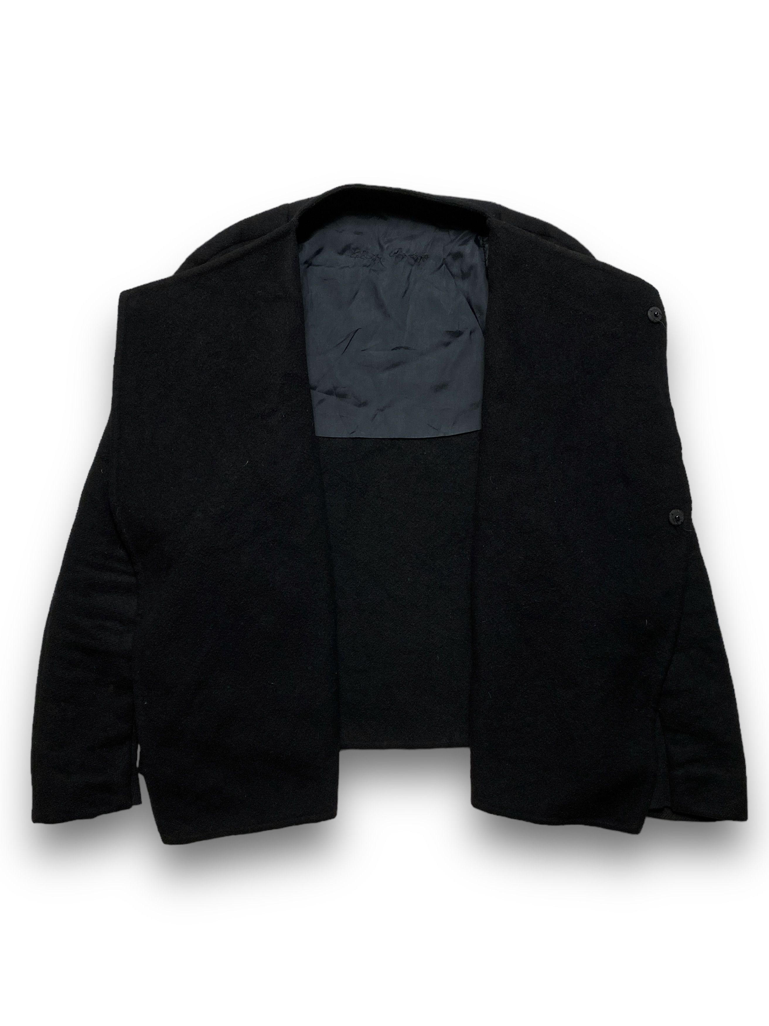 Designer × Rick Owens × Rick Owens Drkshdw Rick Owens black cashmere jacket vintage 90s y2k rare luxury Size US S / EU 44-46 / 1 - 2 Thumbnail