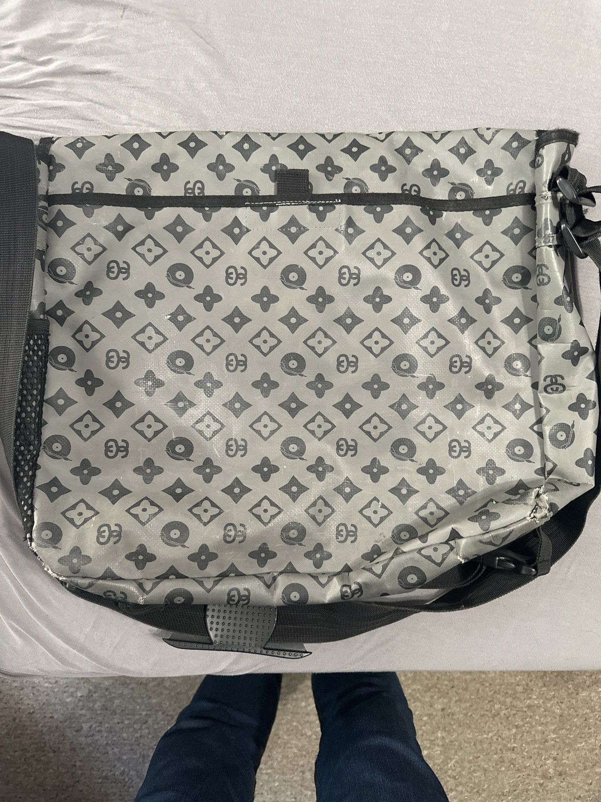 SAMPLE* Stussy LV monogram Record Bag Brand New Vintage 2000's