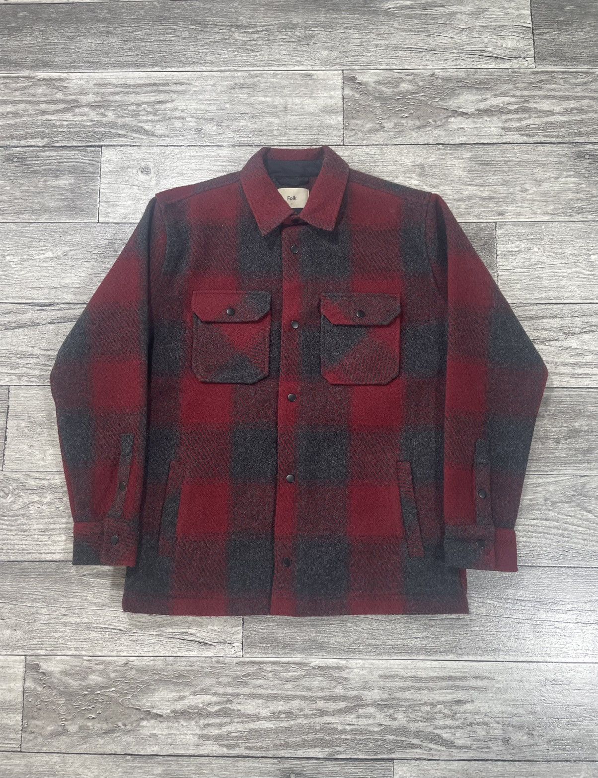 Folk Vintage Folk Luxury Style Mens Wool Style Overshirt Size US M / EU 48-50 / 2 - 1 Thumbnail