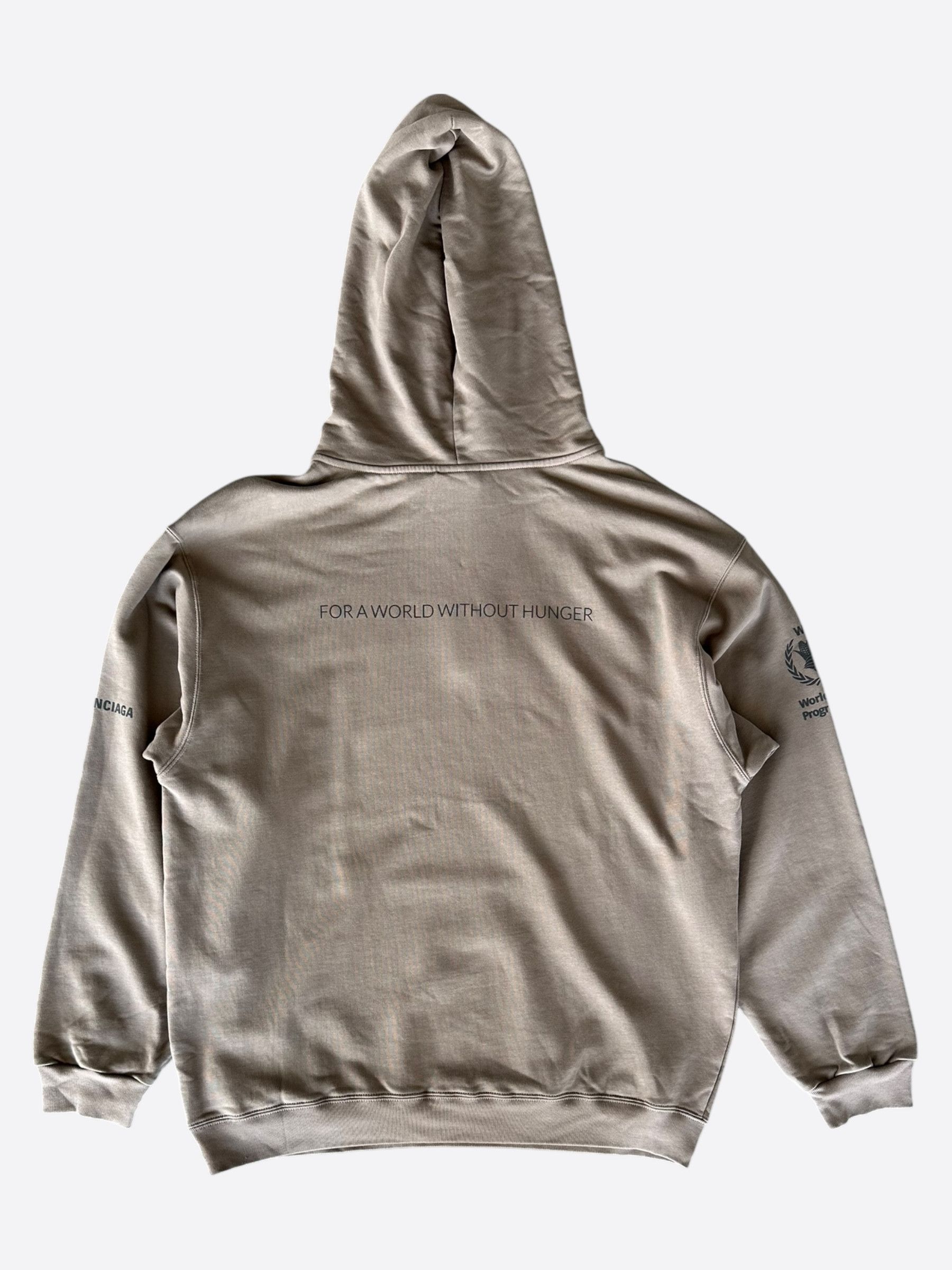 Balenciaga Balenciaga Brown & Black World Food Programme Logo Hoodie Size US XL / EU 56 / 4 - 2 Thumbnail