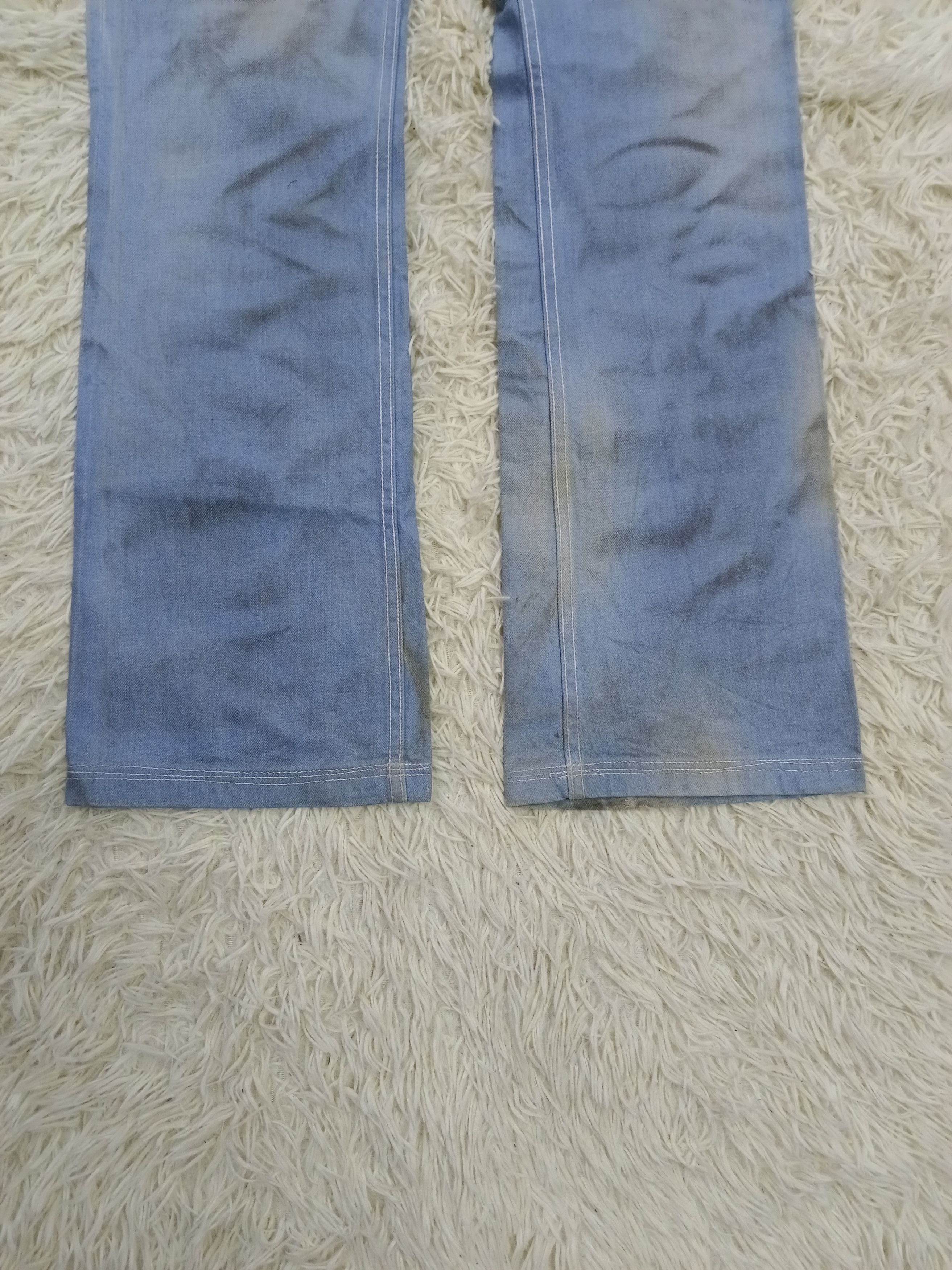 Japanese Brand FLARED🔥DiSTRESSED LIGHT BLUE MADE IN JAPAN OF THE NIEGE Size US 33 - 5 Thumbnail