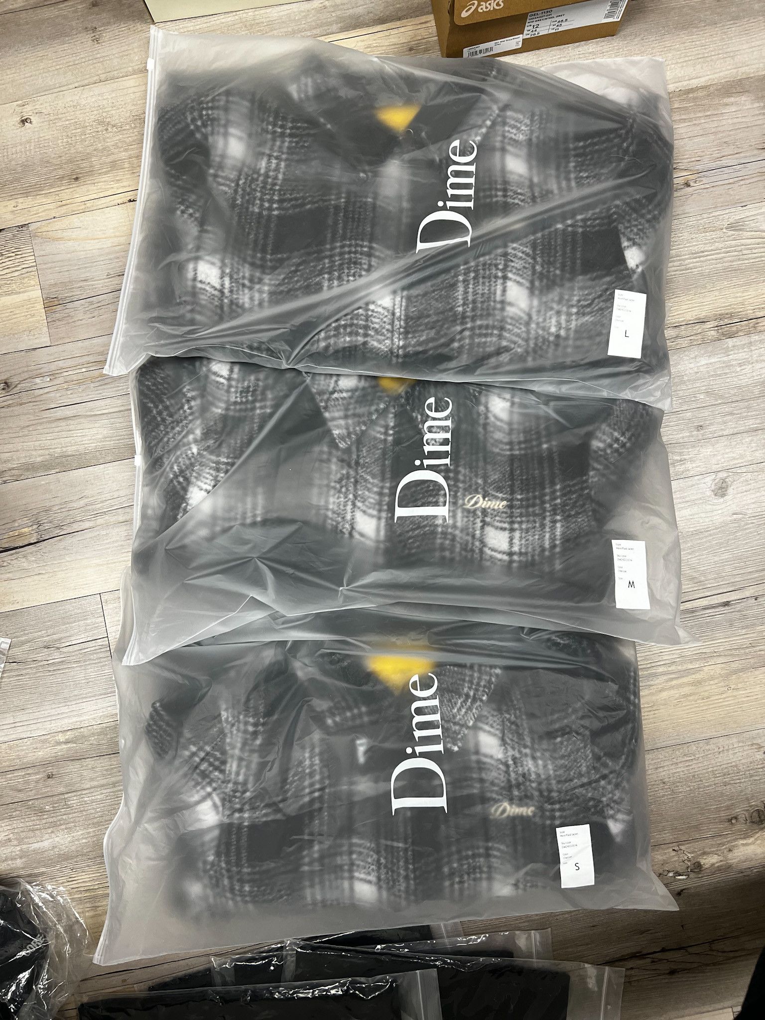 Dime Dime Wave Plaid Jacket Charcoal • M Size US M / EU 48-50 / 2 - 3 Thumbnail