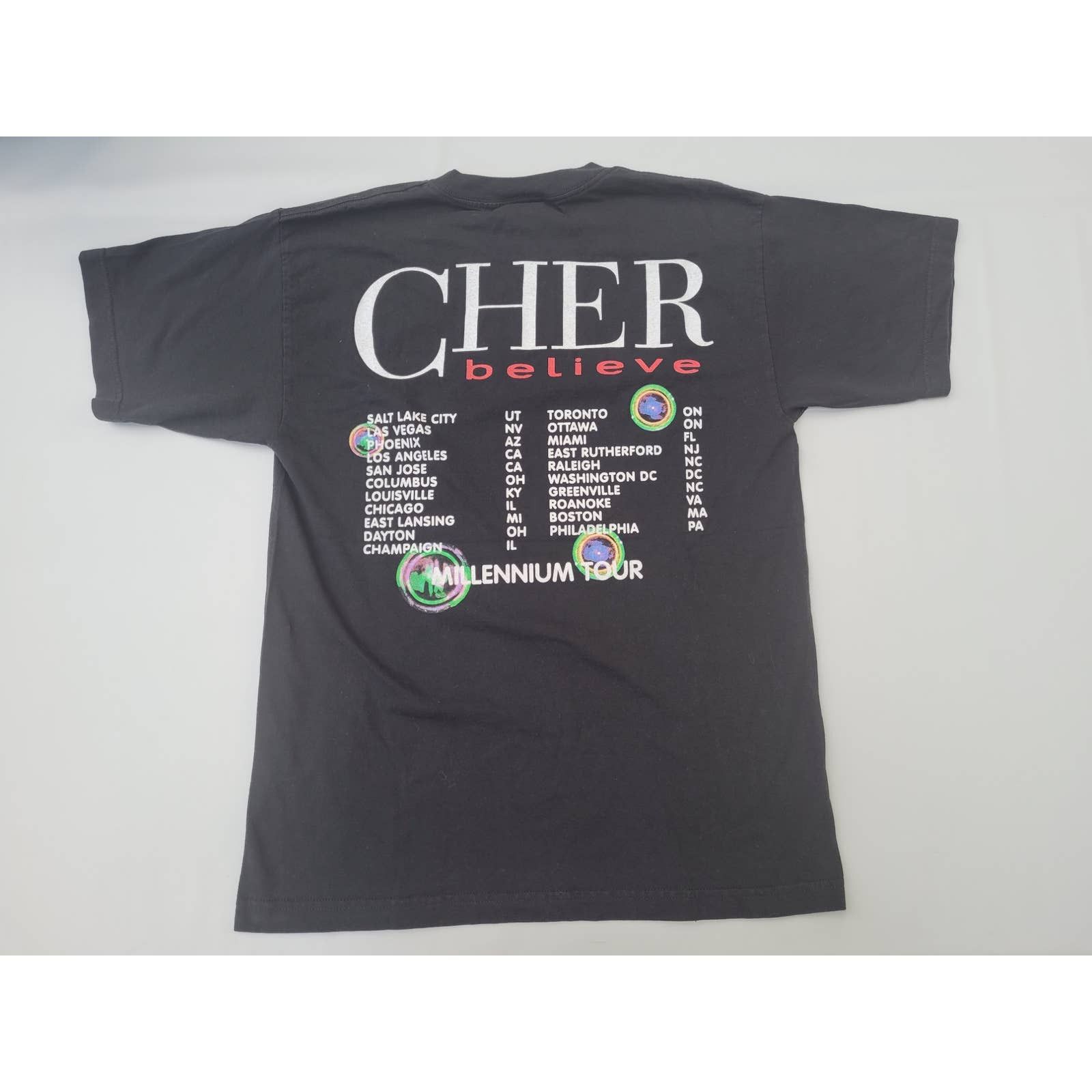Giant × Vintage Y2K Cher Believe Millennium Tour Bubbles tee shirt LG Size US L / EU 52-54 / 3 - 10 Thumbnail