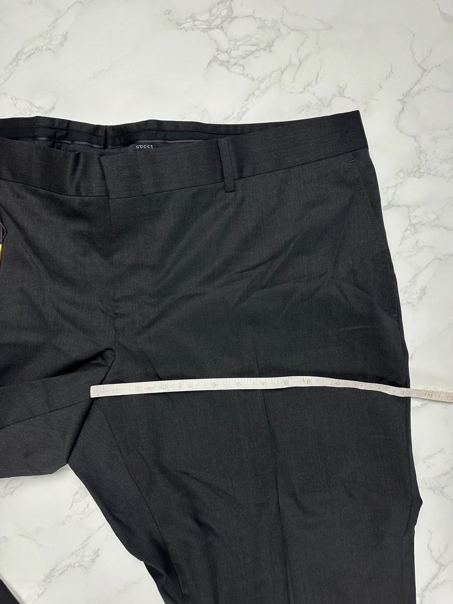 🔥70% OFF🔥 [SALE] Gucci Charcoal City Wool Casual Pants