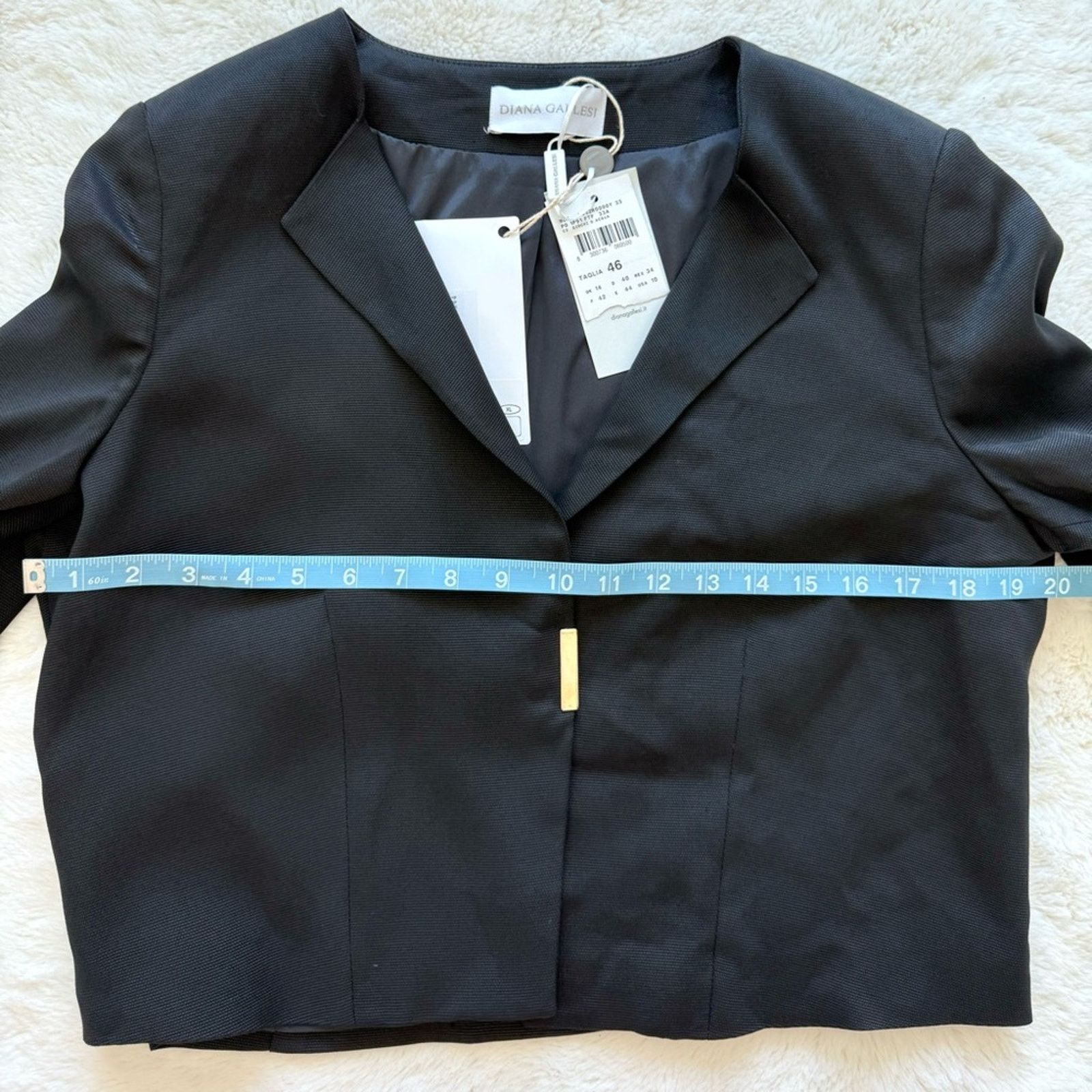 Other NWT!!! Diana Gallesi women black jacket size XL Retail 236$ Size XL / US 12-14 / IT 48-50 - 8 Thumbnail