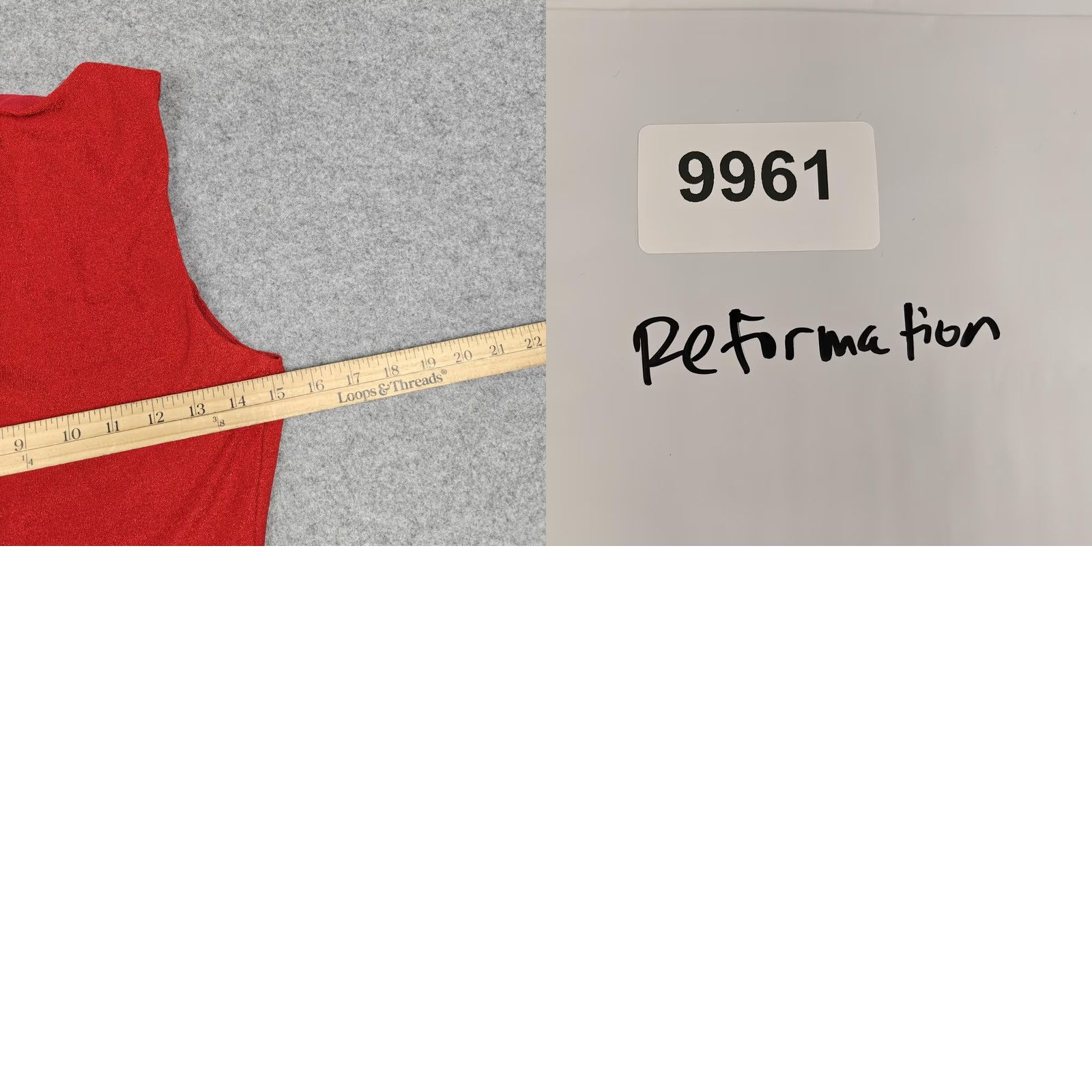Reformation Reformation Dress Womens Small Red Metallic Knit Tank Bodycon Mini Lined Size S / US 4 / IT 40 - 8 Thumbnail