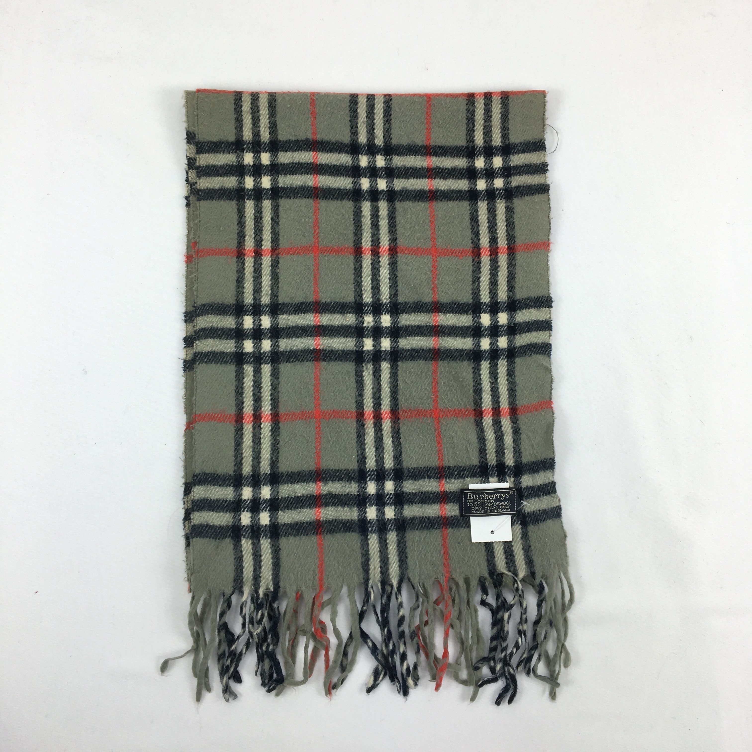 Japanese Brand Vintage Burberry Scarf Muffler Wool Cashmere Scarves Size ONE SIZE - 2 Thumbnail