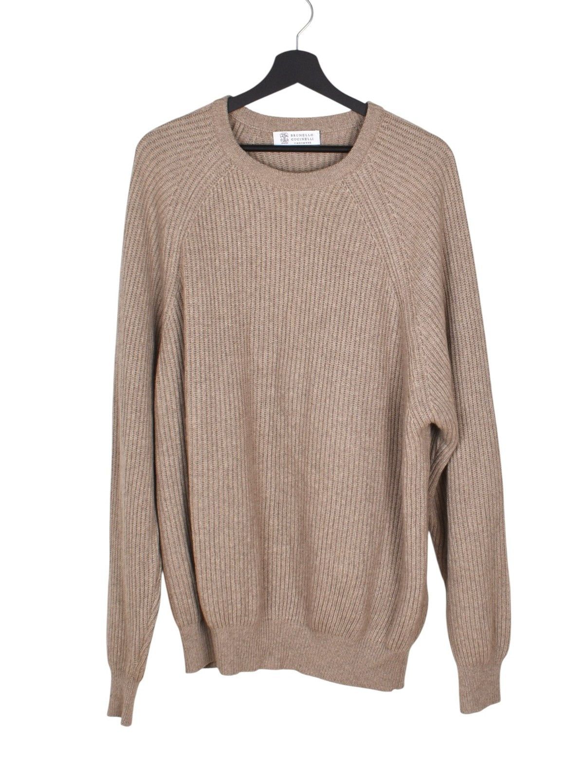 Brunello Cucinelli Brunello Cucinelli Men Sweater Knit Cashmere Crew XL, S1539 Size US XL / EU 56 / 4 - 1 Thumbnail