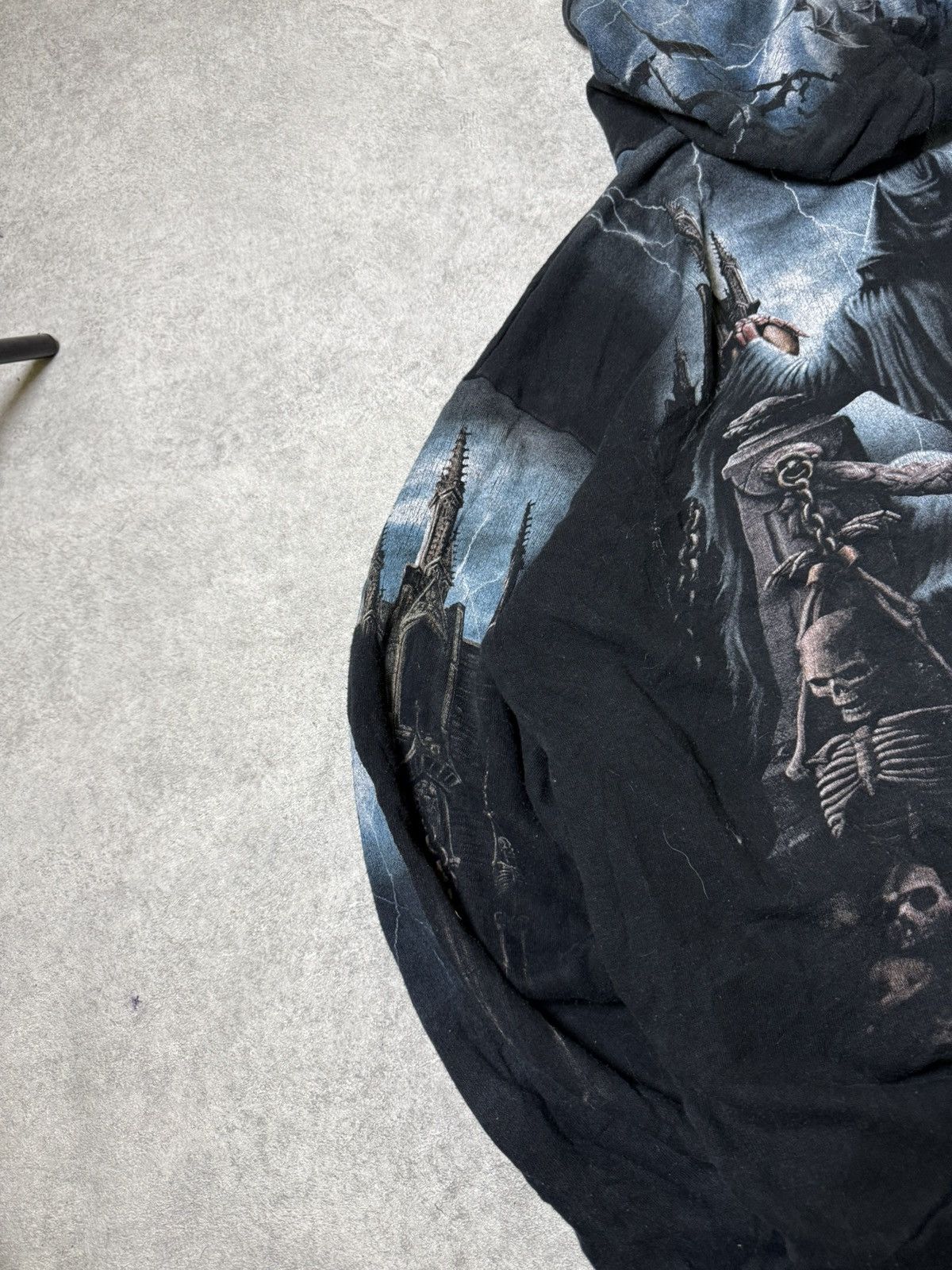 If Six Was Nine Vintage LGB IfSixWasNine Style Skull Print Spiral Hoodie Size US XL / EU 56 / 4 - 15 Thumbnail