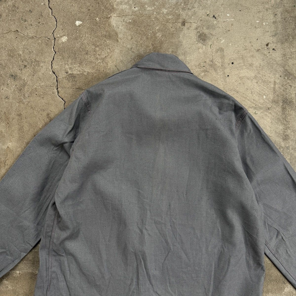 Other Vintage Gray Utility French Workwear Jacket Size US M / EU 48-50 / 2 - 6 Thumbnail