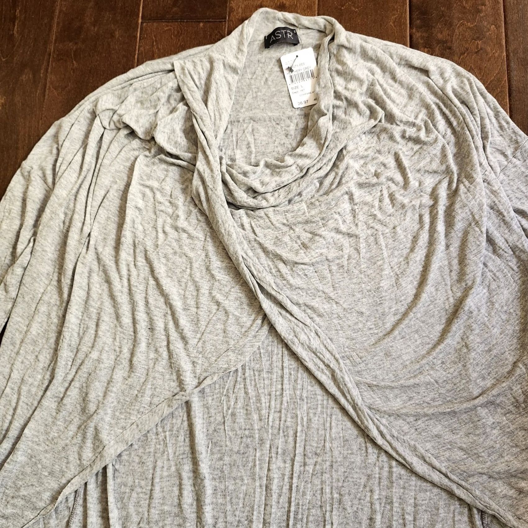Vintage ASTR Blouse Cowl Neck Gray - Women - Size L - NWT Size L / US 10 / IT 46 - 6 Thumbnail