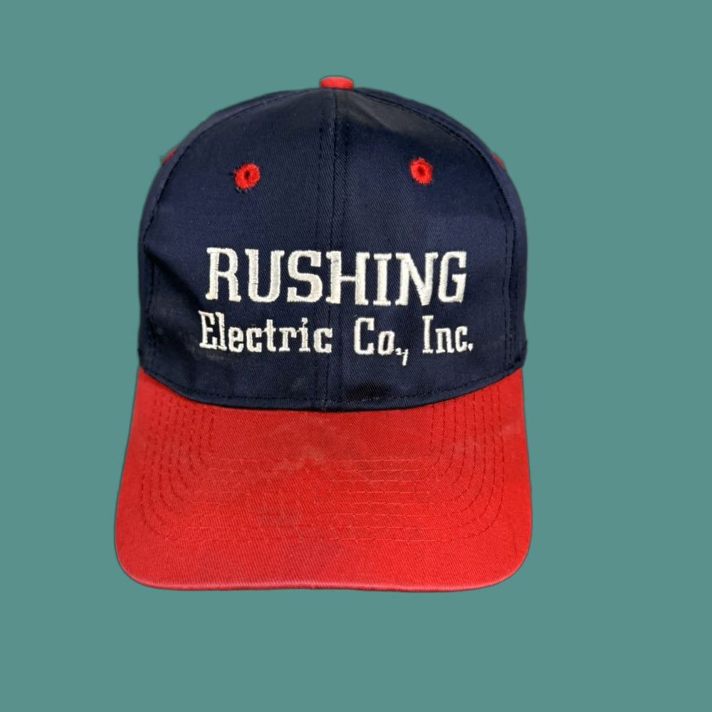 Vintage VINTAGE Cobra Cap Rushing Electric Snapback Hat Navy Red ...