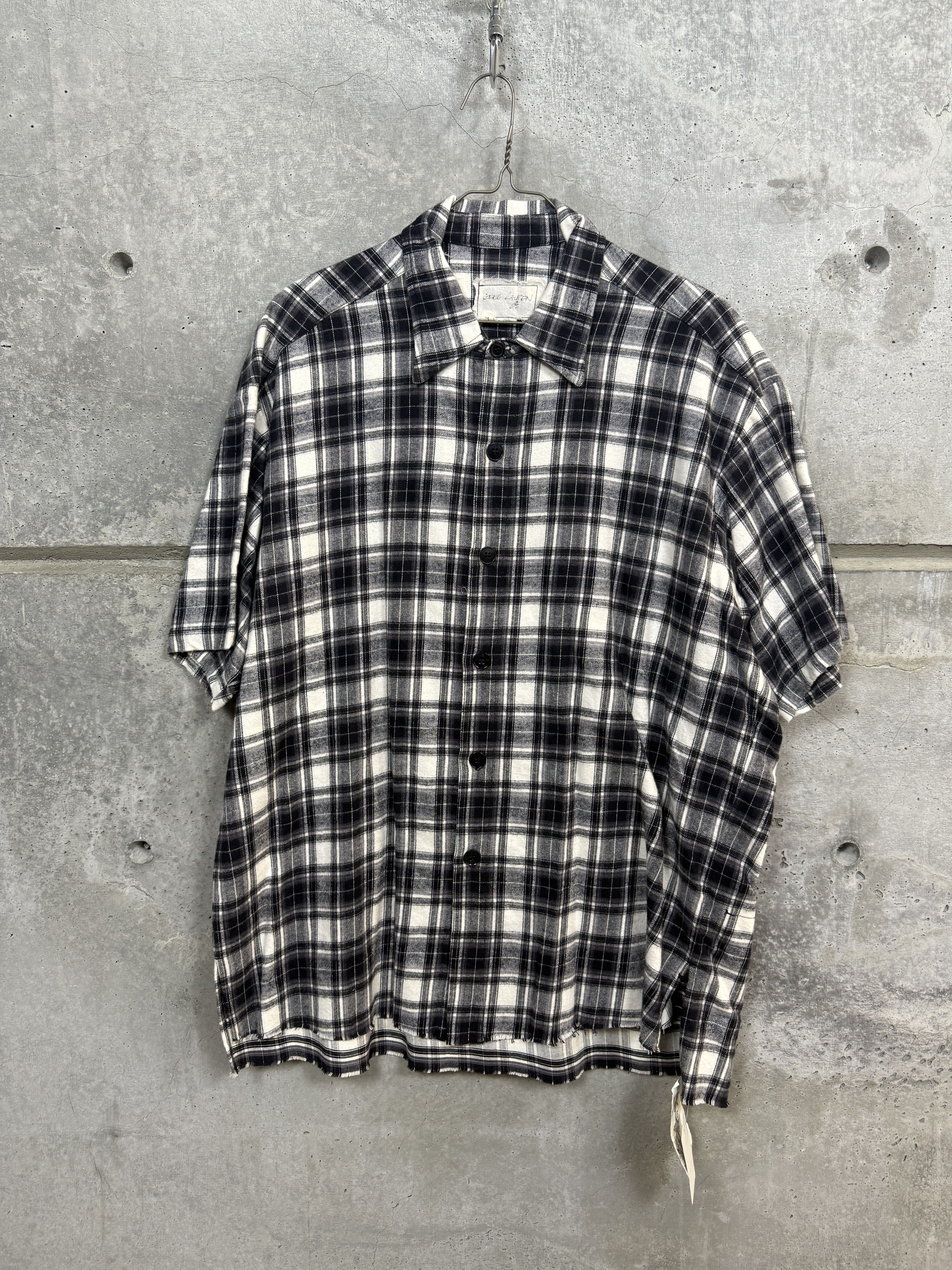 Greg Lauren $750 Greg Lauren Short Sleeve Plaid Shirt Size US XL / EU 56 / 4 - 6 Thumbnail