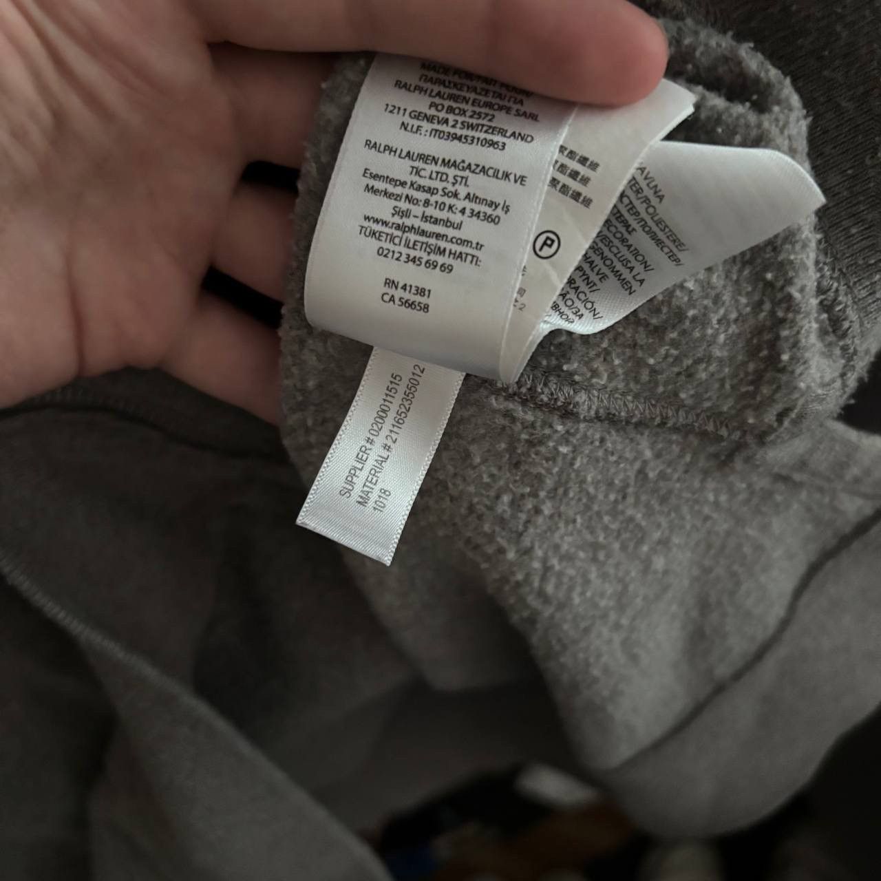 Vintage Vintage Polo Ralph Lauren Zip Hoodie Grey Punk ERD Size US XL / EU 56 / 4 - 6 Thumbnail