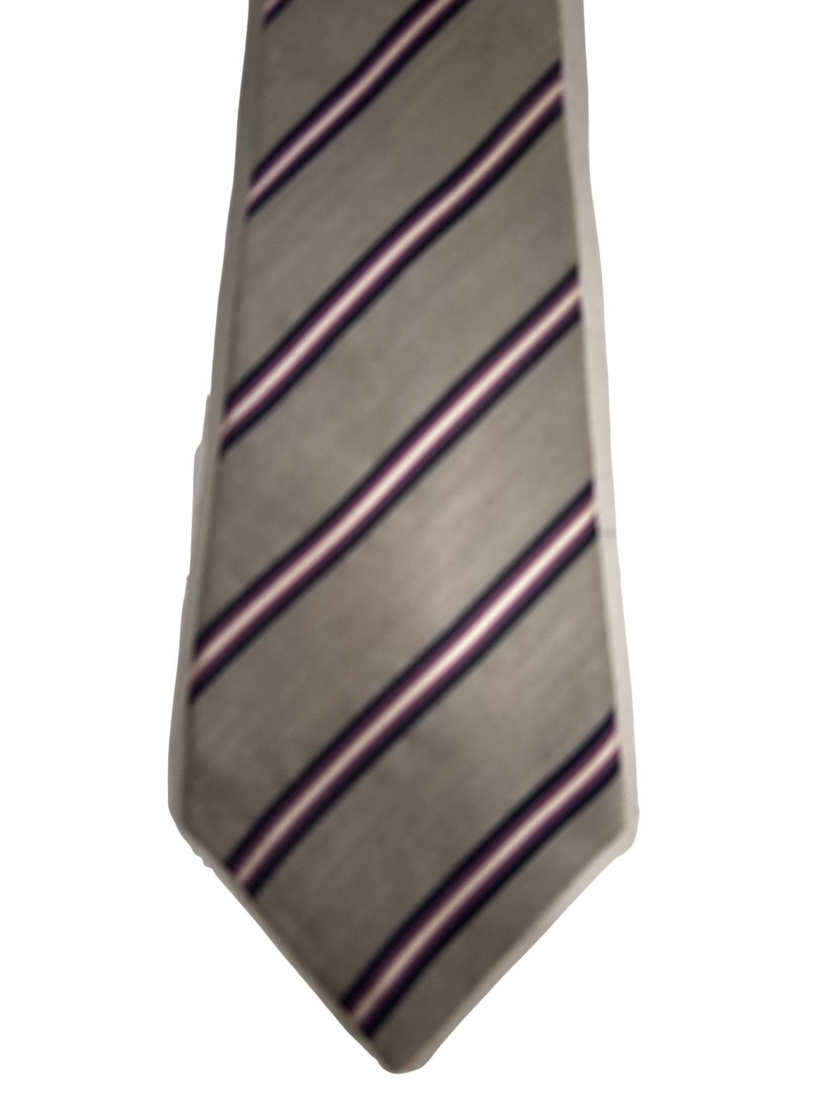 Banana Republic Gray striped necktie.ma0211 Size ONE SIZE - 7 Thumbnail