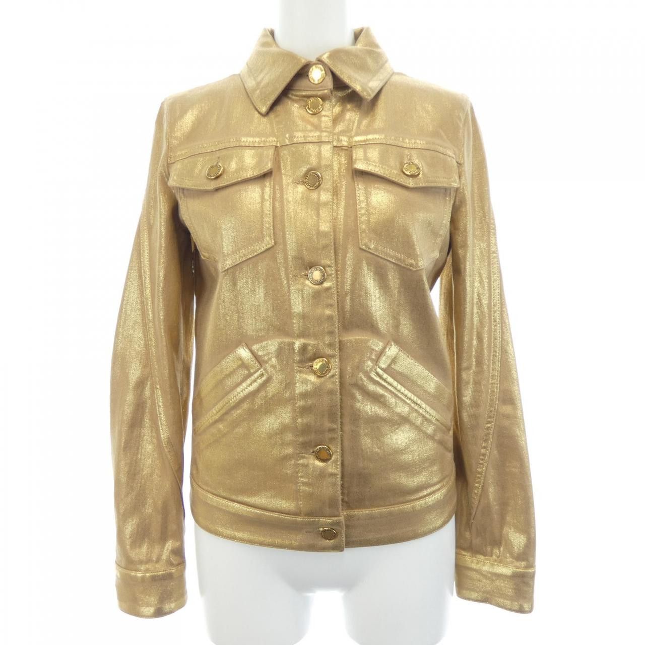 Louis Vuitton Louis Vuitton Louis Vuitton Metallic Jacket Textile Outerwear F2JA04B6G DUTY FREE for USA Size ONE SIZE - 1 Thumbnail