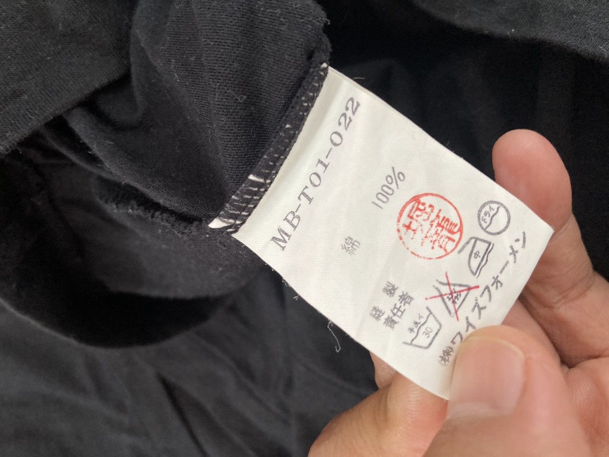 Y's for Men Y’s for Men Yohji Yamamoto Archive Black T-Shirt Size L Size US L / EU 52-54 / 3 - 7 Thumbnail