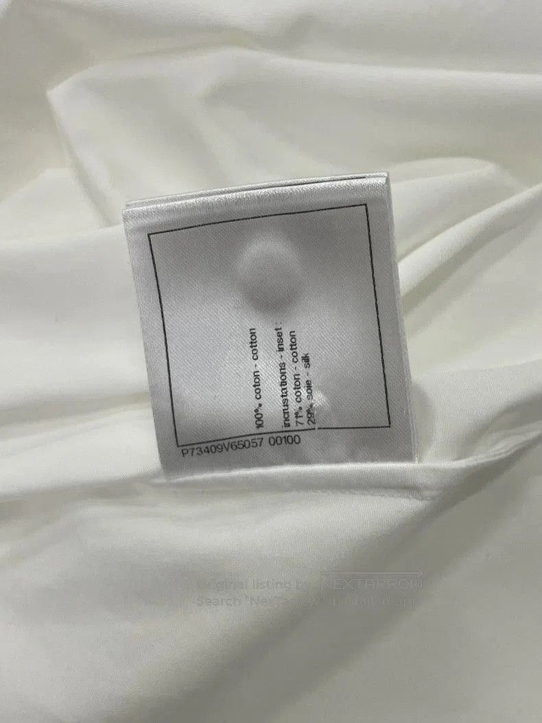 Chanel Chanel White Shirt Black Velvet Collar. Size US M / EU 48-50 / 2 - 7 Thumbnail