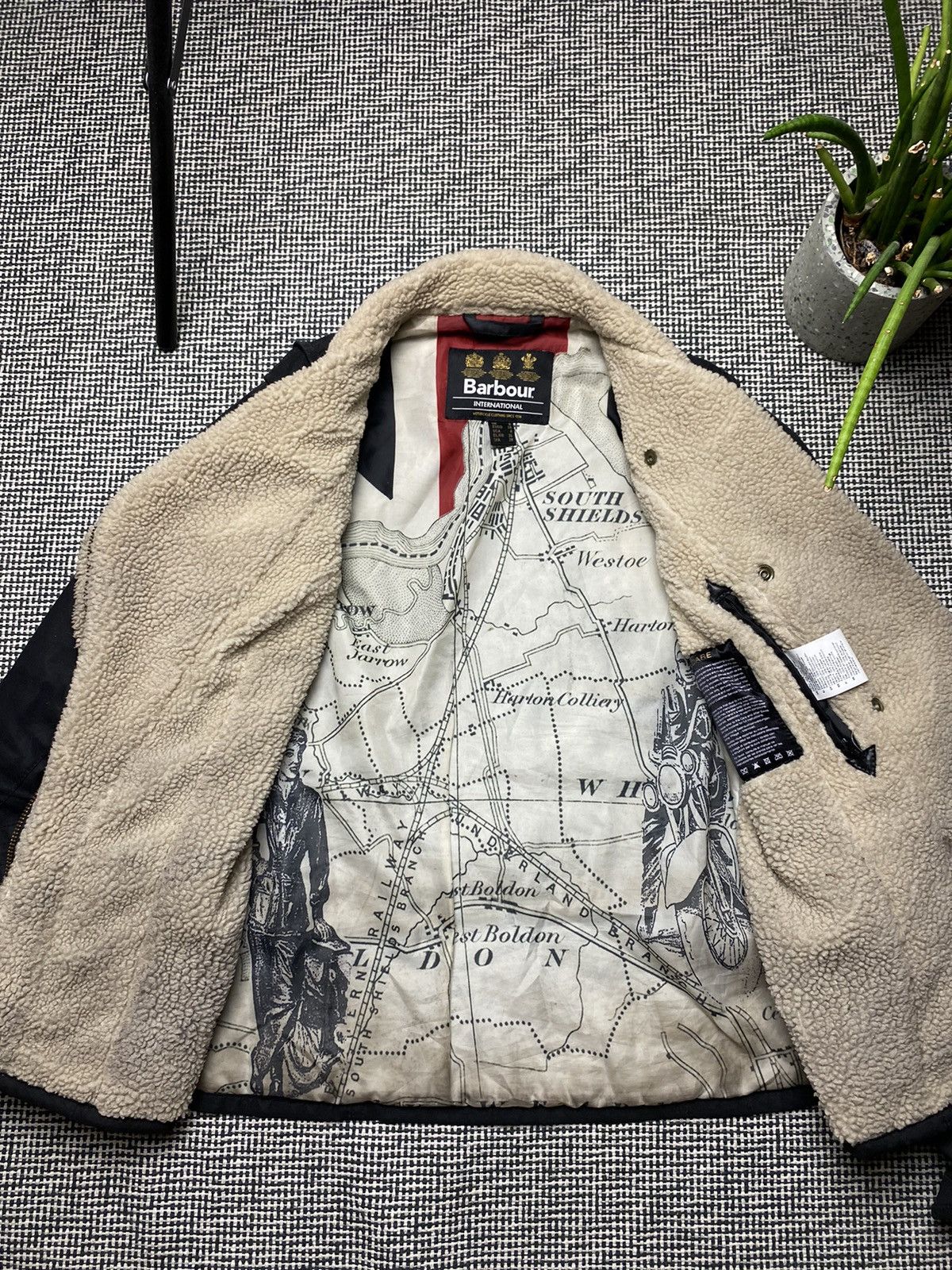 Barbour × Vintage Women's Barbour Wax Matlock Motorcycle Black Jacket Size S / US 4 / IT 40 - 13 Thumbnail