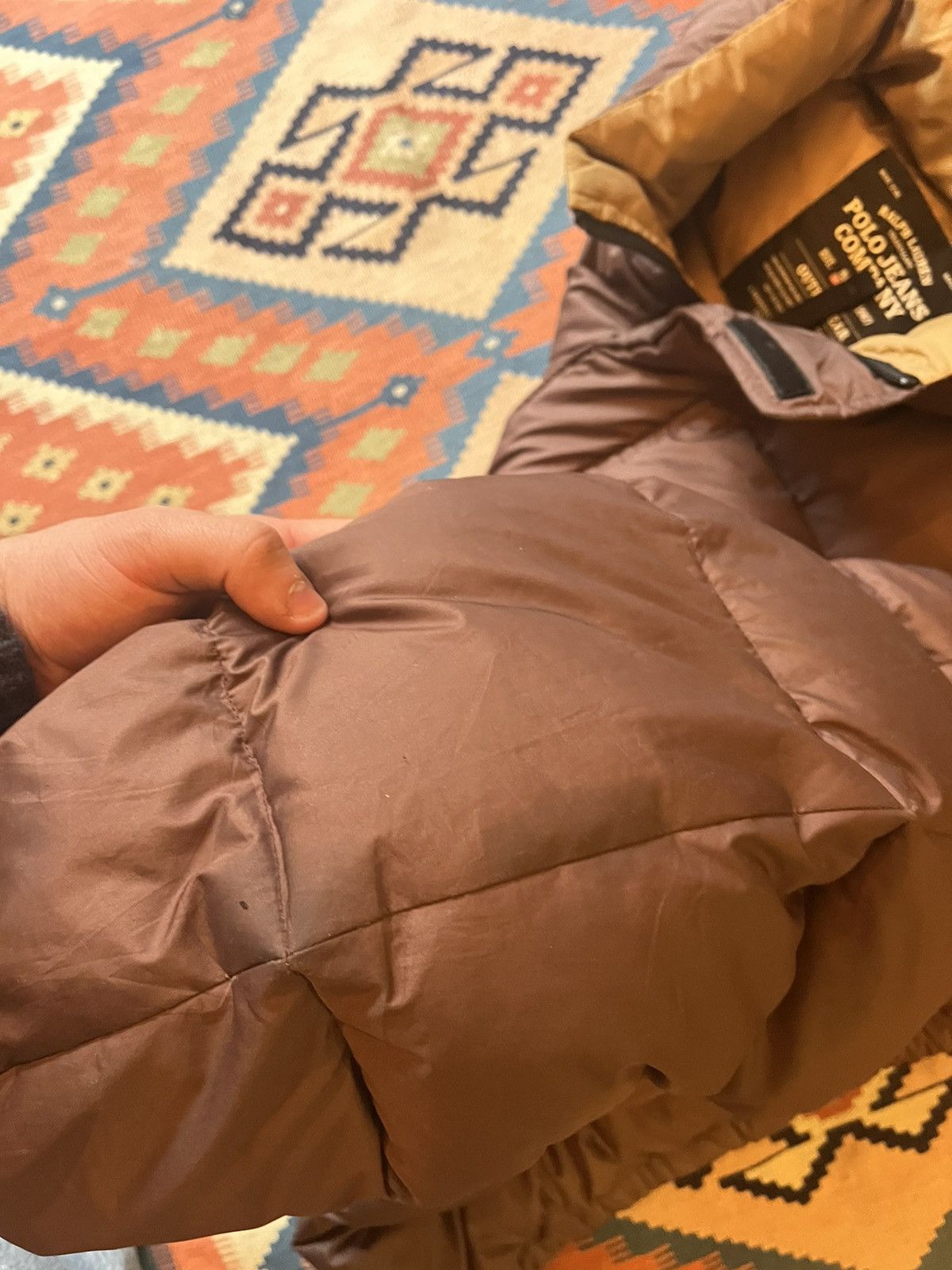 Polo Ralph Lauren Vintage Polo Ralph Lauren down puffer jacket brown Size US L / EU 52-54 / 3 - 12 Thumbnail
