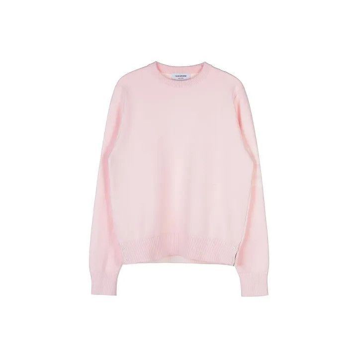 Thom Browne Pink Striped Long Sleeve Sweatshirt 0079