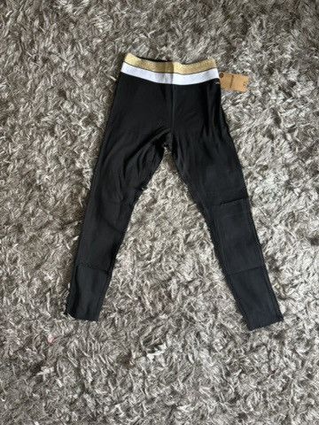 Pink Gold + White PINK ACTIVE Leggings Size 22" - 1 Thumbnail