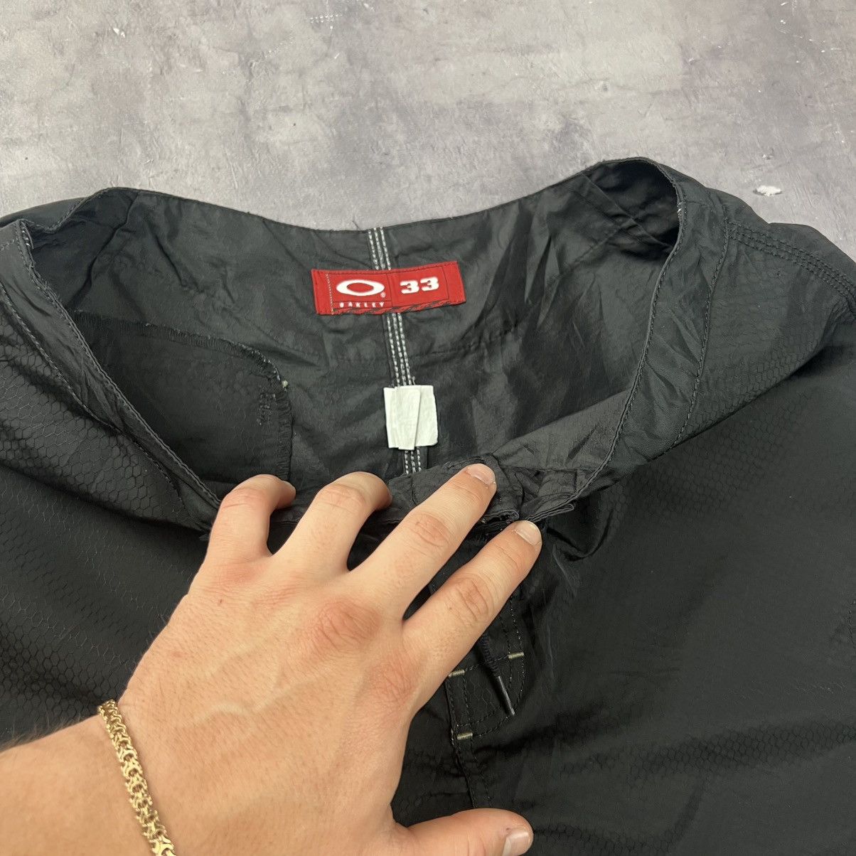 Vintage Rare! Oakley Vintage Nylon Big Logo Cargo Shorts 90s Size US 33 - 13 Thumbnail