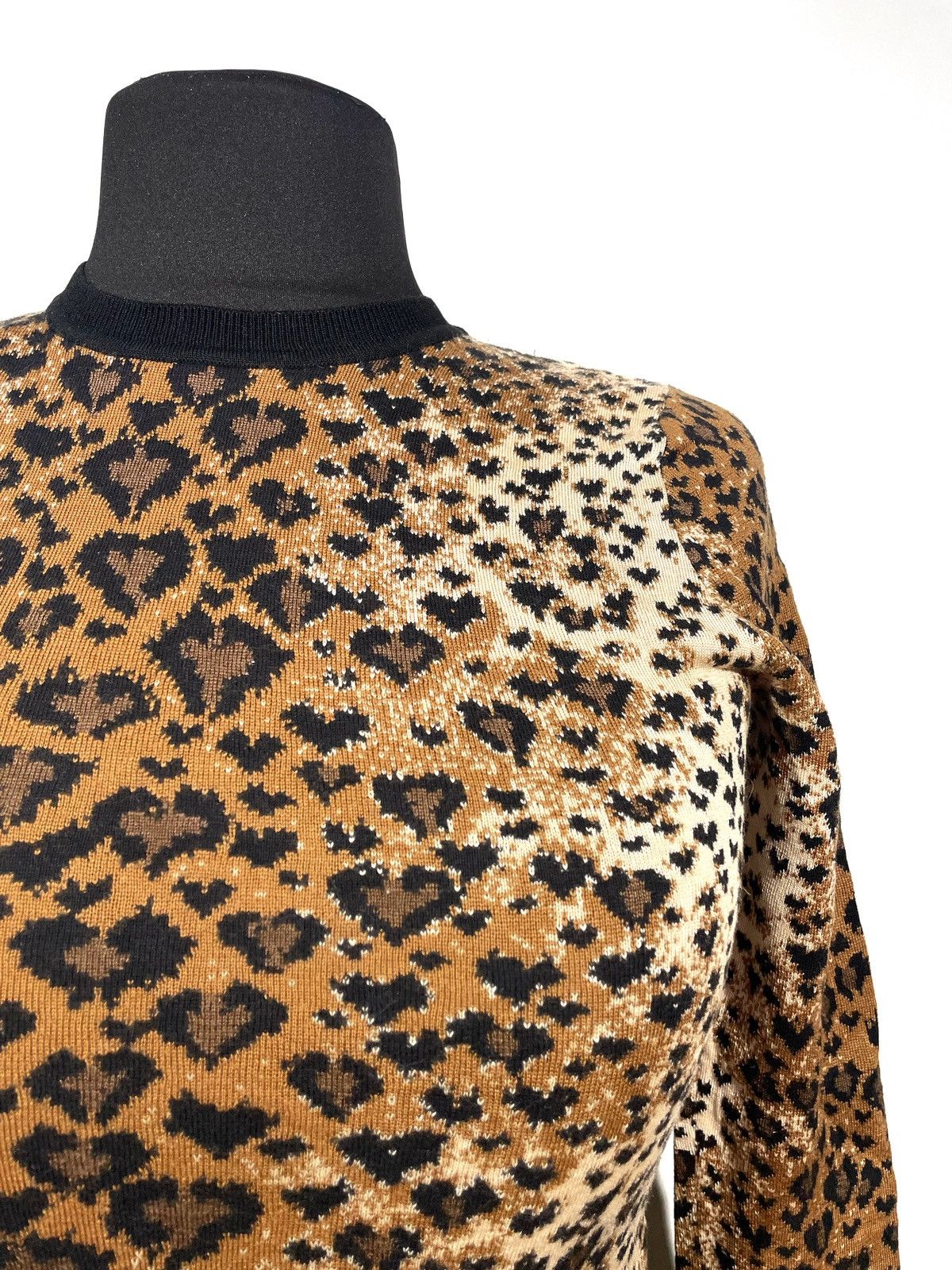 Designer × RED Valentino Red Valentino Wool & Silk Leopard Print Sweater Size S Size S / US 4 / IT 40 - 2 Thumbnail