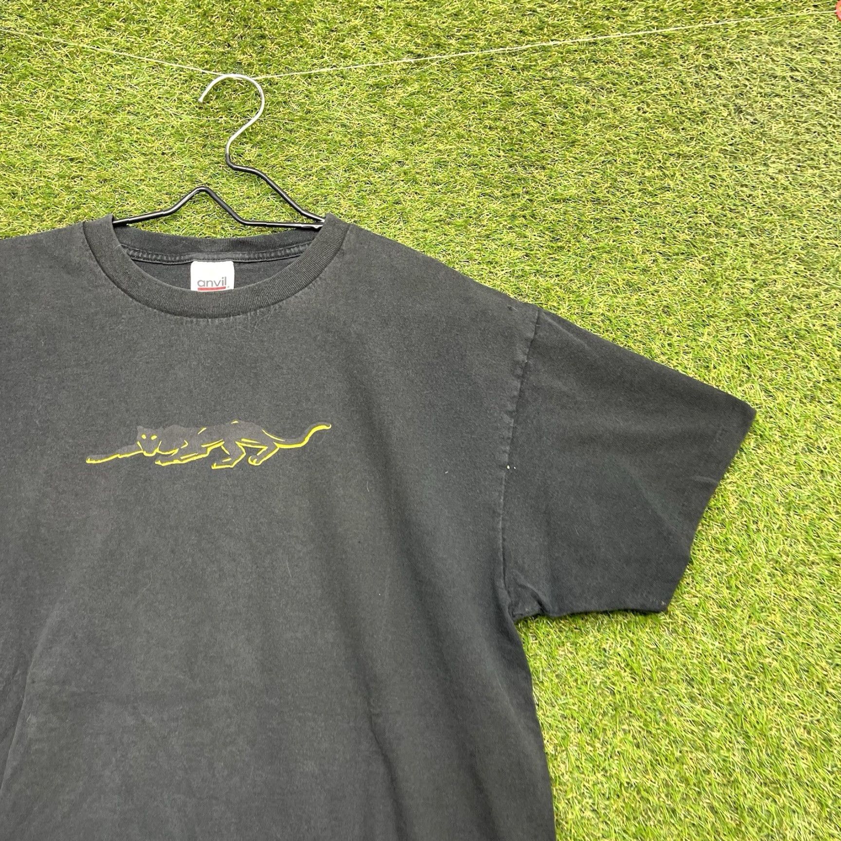 Anvil VINTAGE Josta Shirt Mens XL Black Short Sleeve Single Stitch Pepsi Energy 90s Size US XL / EU 56 / 4 - 2 Thumbnail