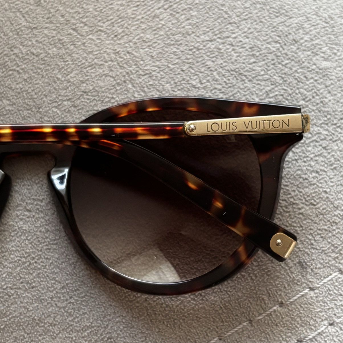 Louis Vuitton × Vintage Louis Vuitton Brown Z0731W Round Sunglasses Size ONE SIZE - 8 Thumbnail